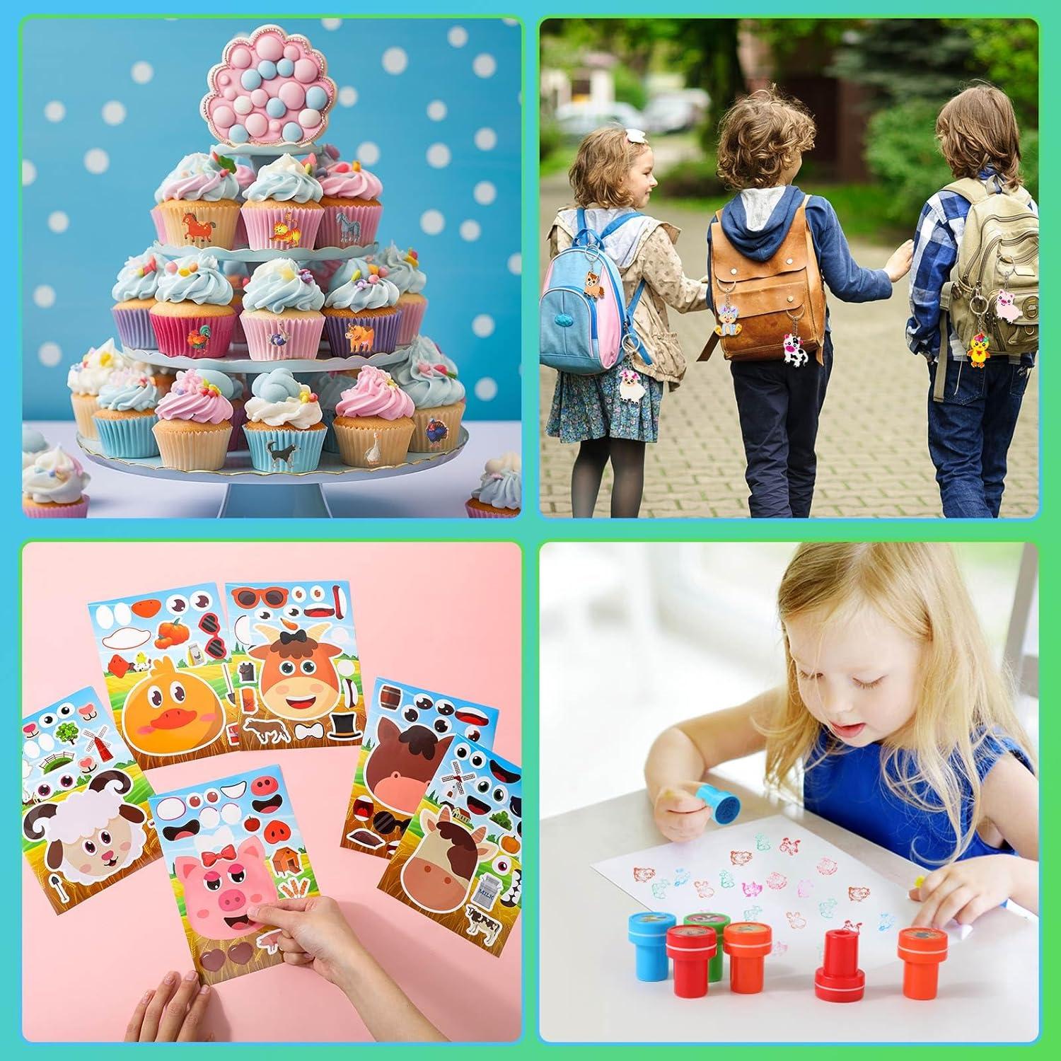 Conjunto Fiesta Animales de Granja 212 Piezas Poen