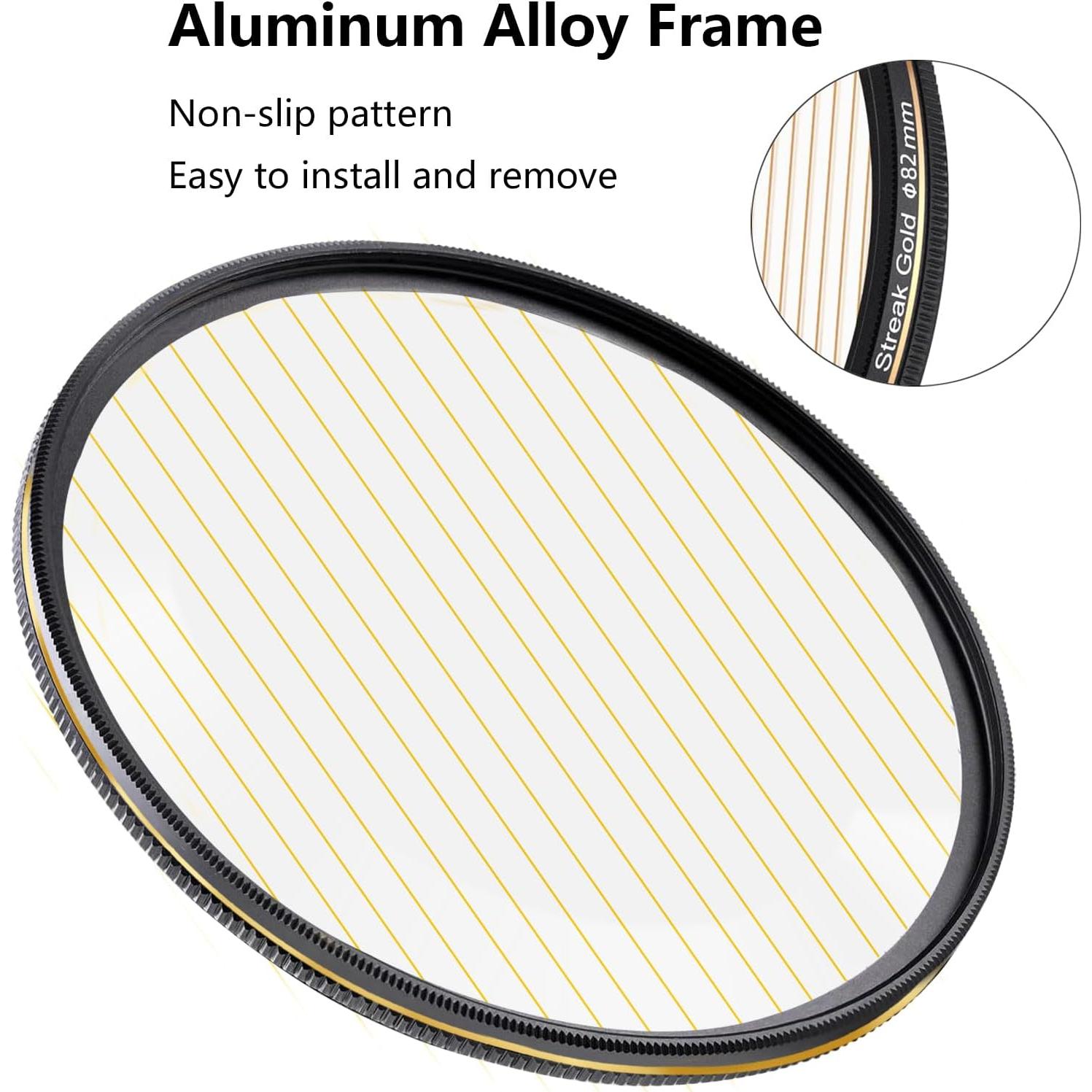 Filtro de Rayo Dorado 82mm LENSKINS - Efecto Anamórfico