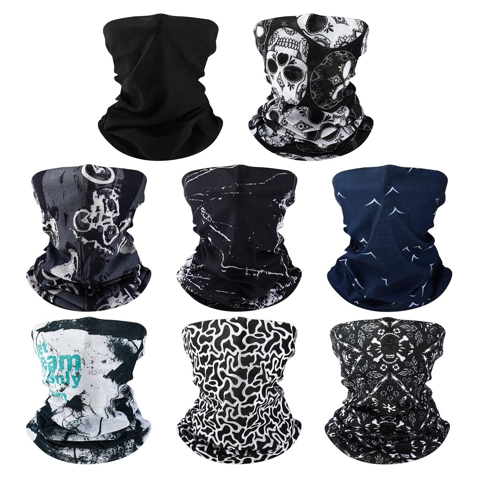 Bufanda Gaiter de Cuello SATINIOR 8 Piezas Estilo Horror