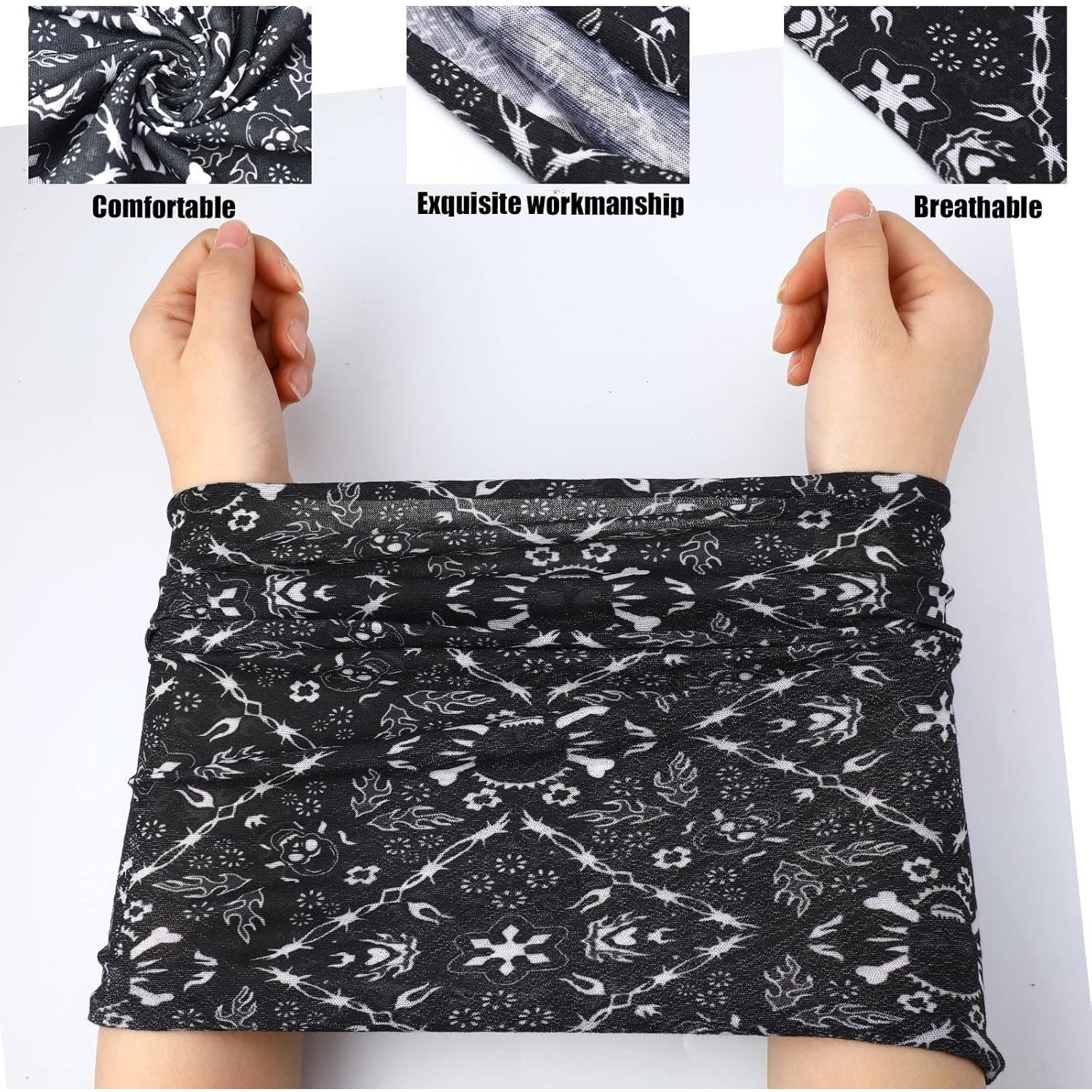 Bufanda Gaiter de Cuello SATINIOR 8 Piezas Estilo Horror