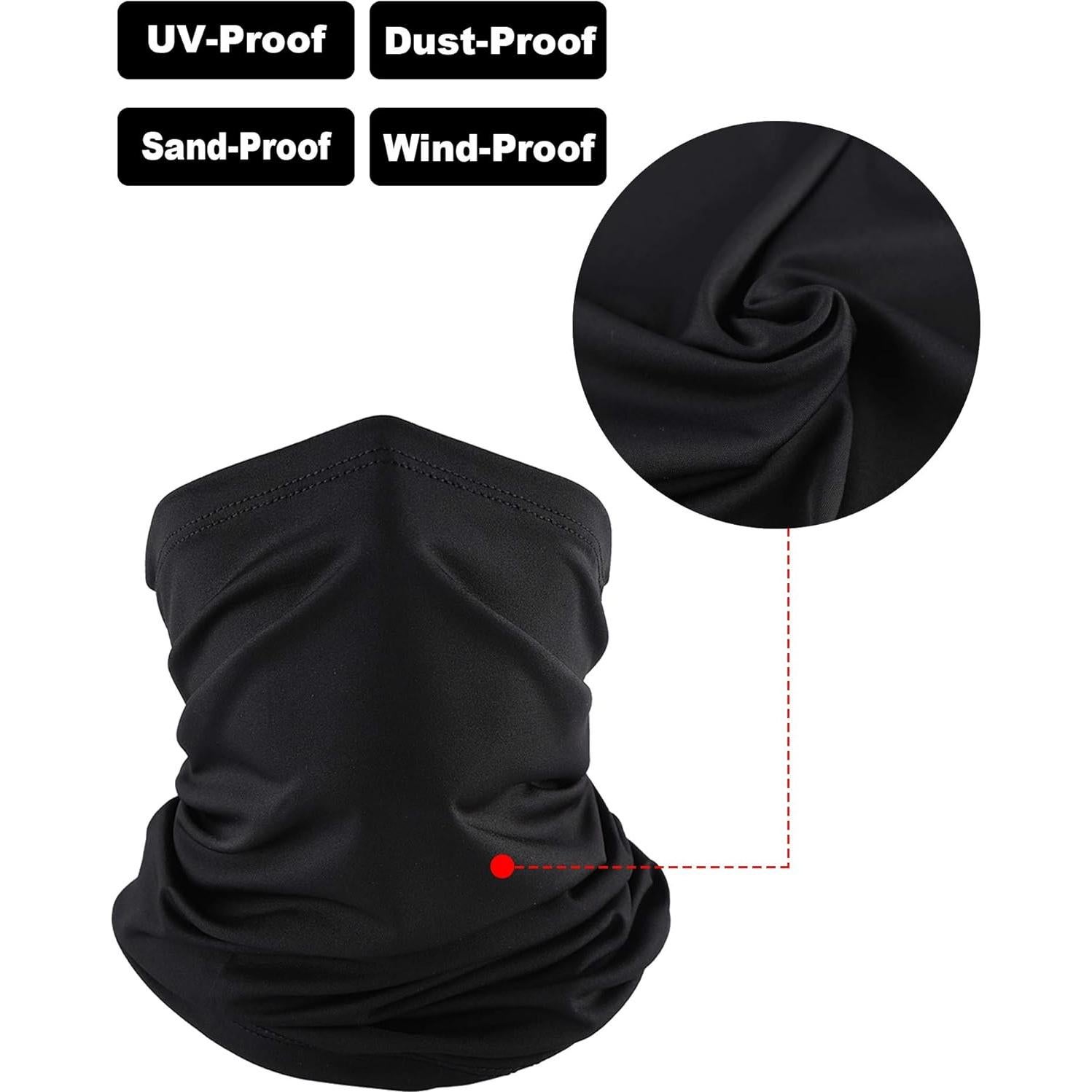 8 Bufandas Gaiter Camuflaje SATINIOR para Hombres UV Verano