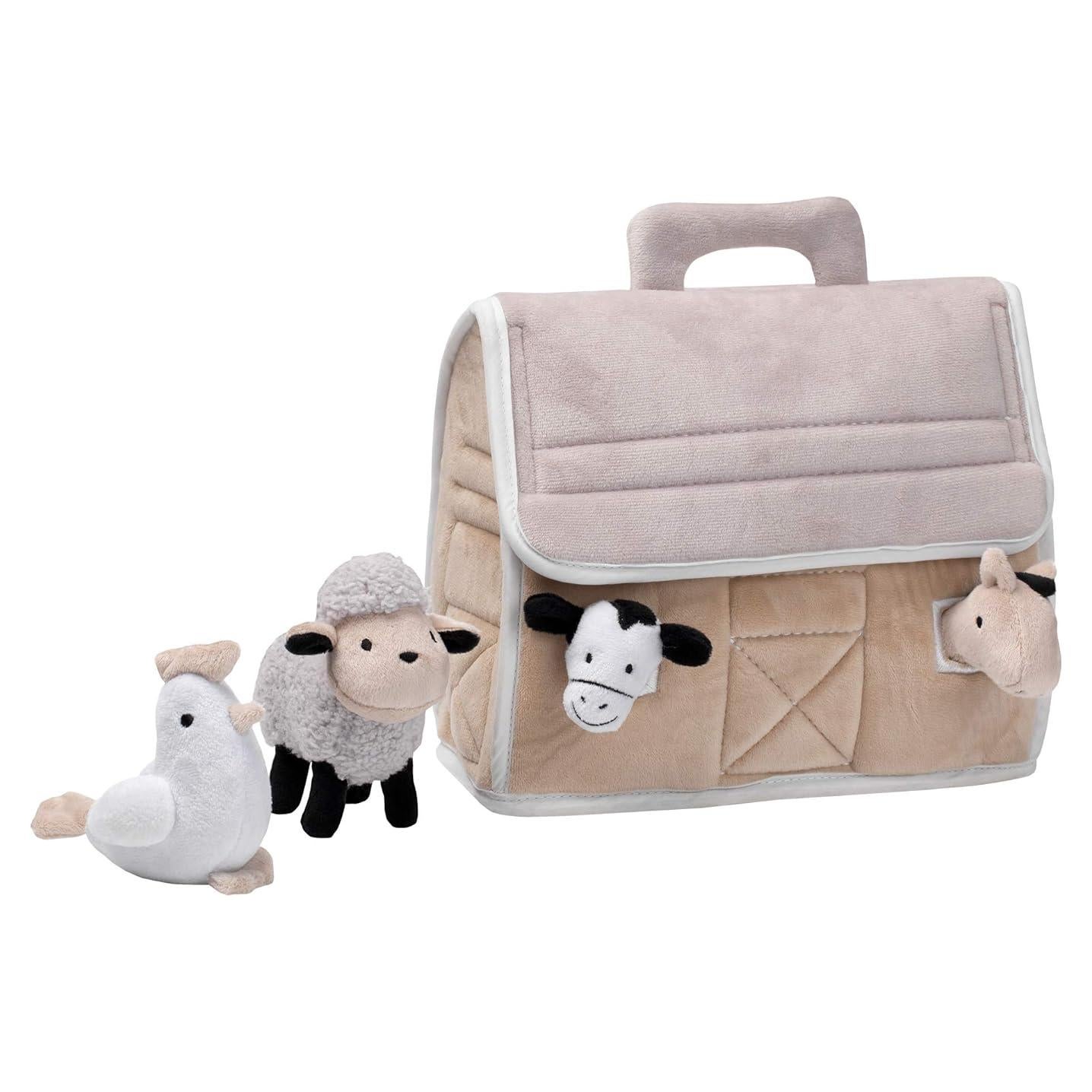 Granja de Corderos Juguete de Peluche 4 Animales 22.86cm