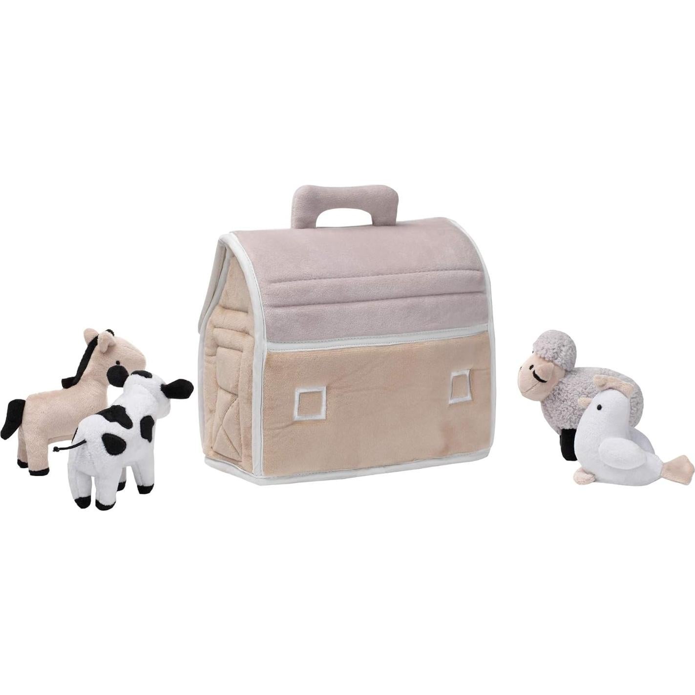 Granja de Corderos Juguete de Peluche 4 Animales 22.86cm