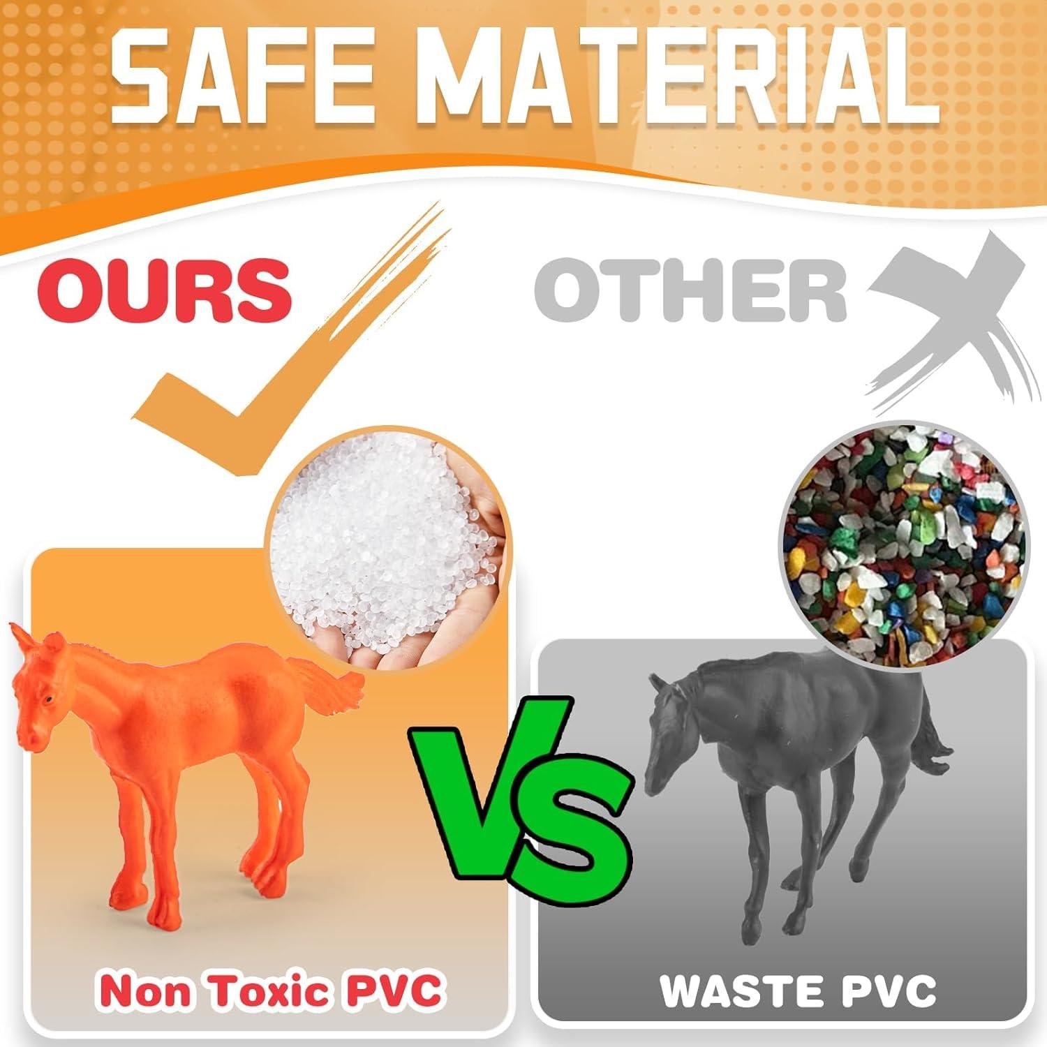 Figuritas de Animales de Granja Yeonha 60 Pcs Juguetes Realistas