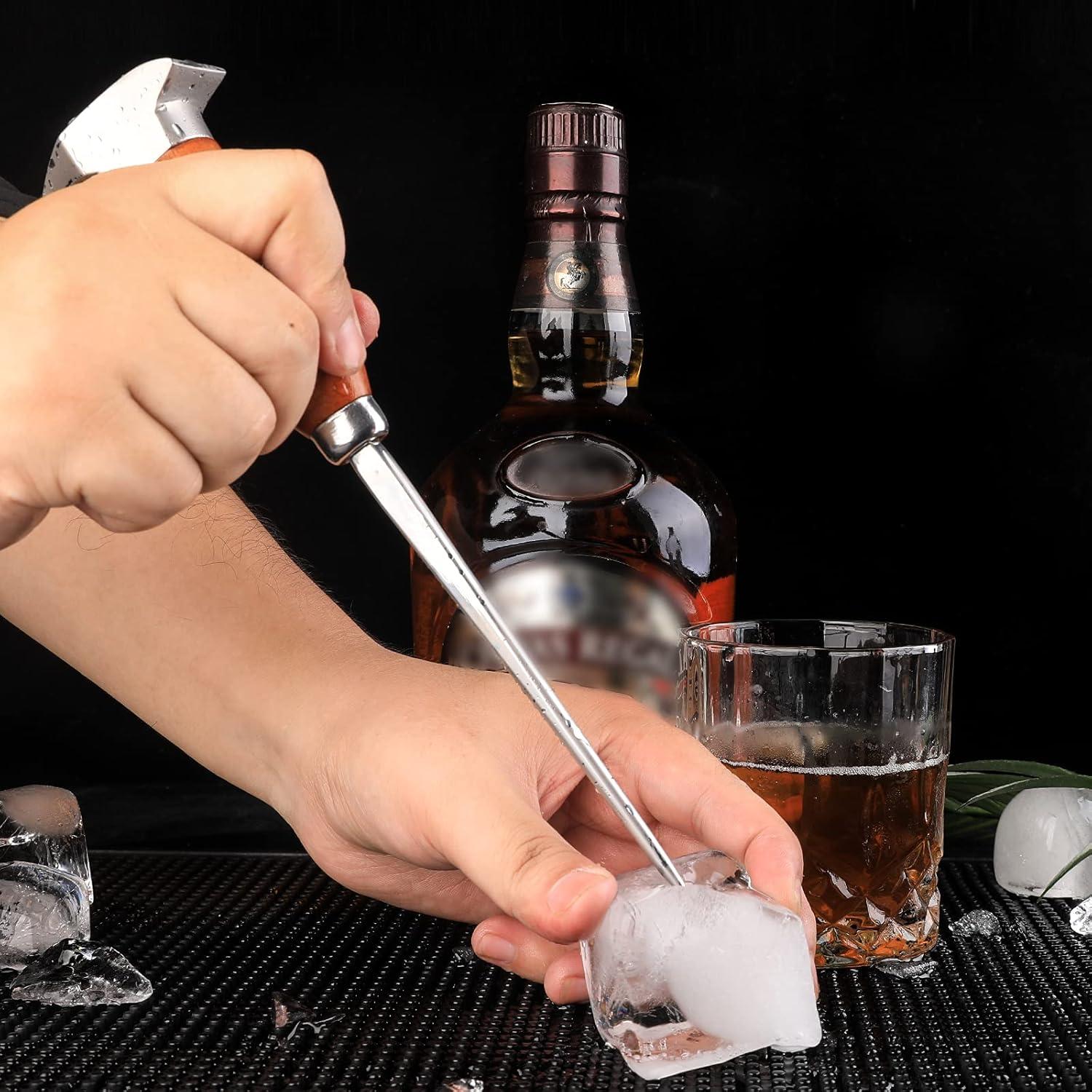 Juego de Pica Hielo y Pinzas SuproBarware Acero Inoxidable 22.86 cm