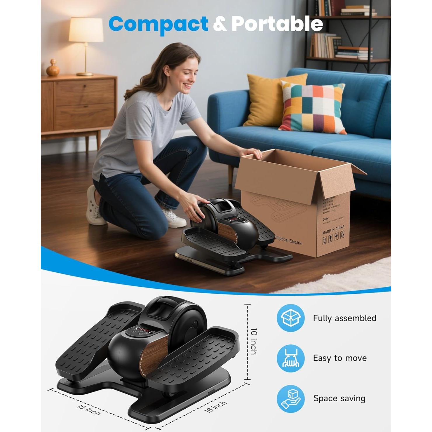 Máquina Elíptica Bajo Escritorio REPOWER EM-001-DJ 10 Niveles