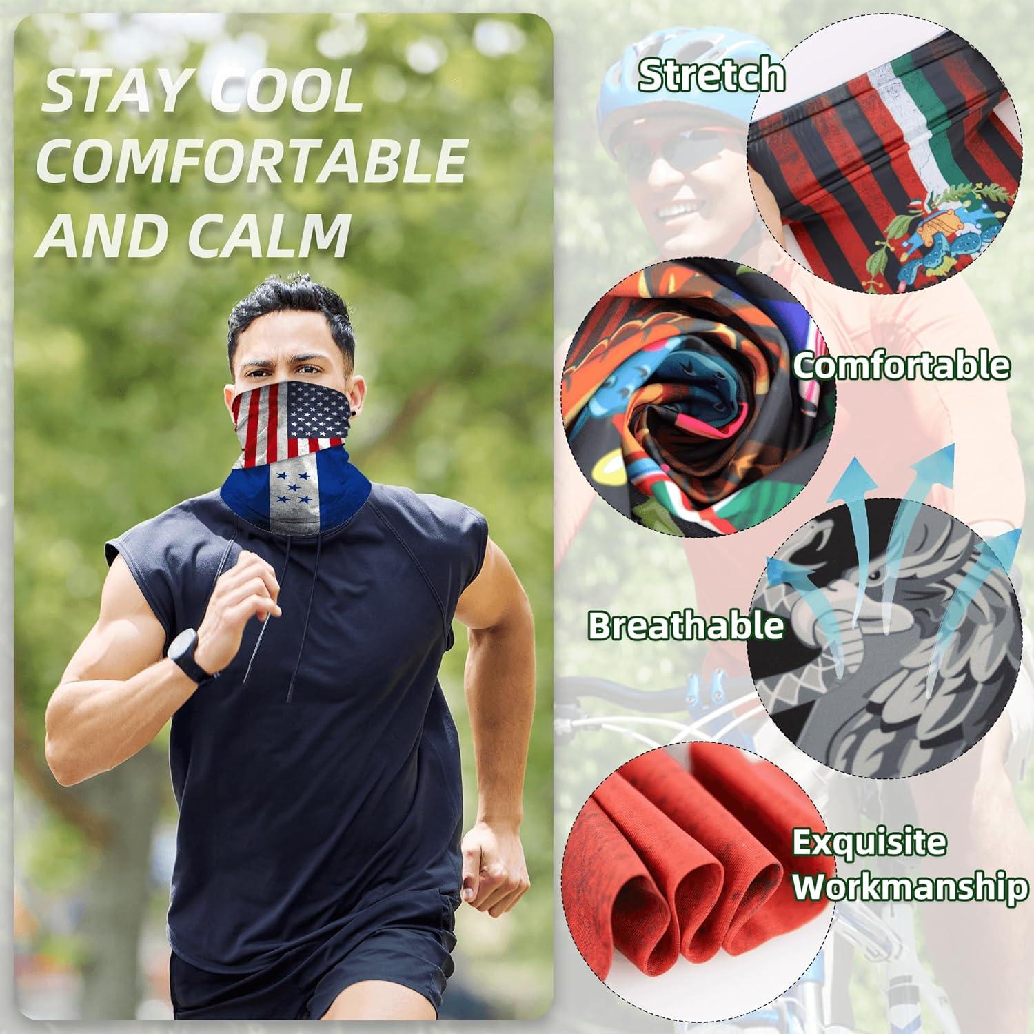 Set de 4 Diademas Multifuncionales Bandera de Honduras