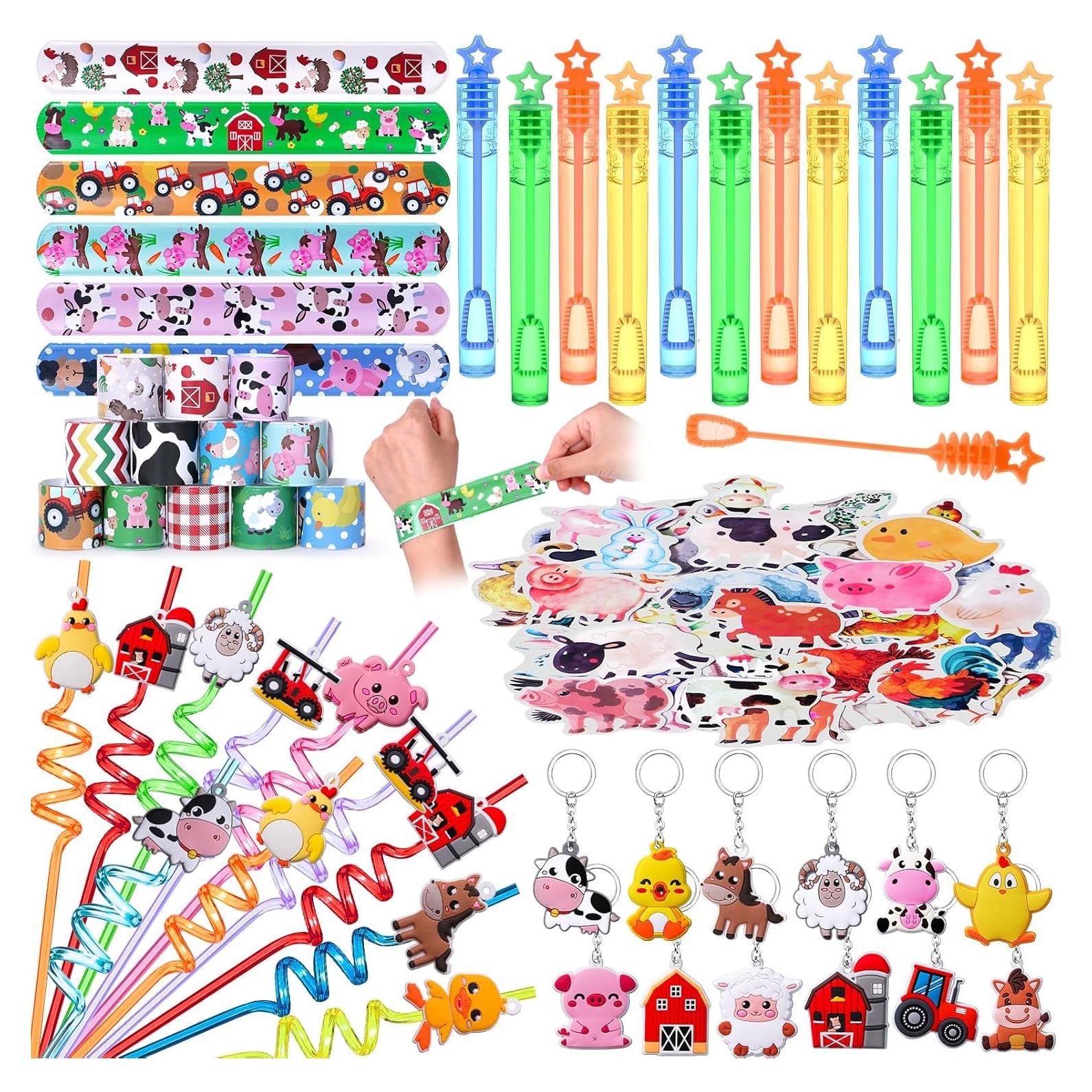 Suministros de Fiesta de Granja Winrayk 98 Piezas para Niños