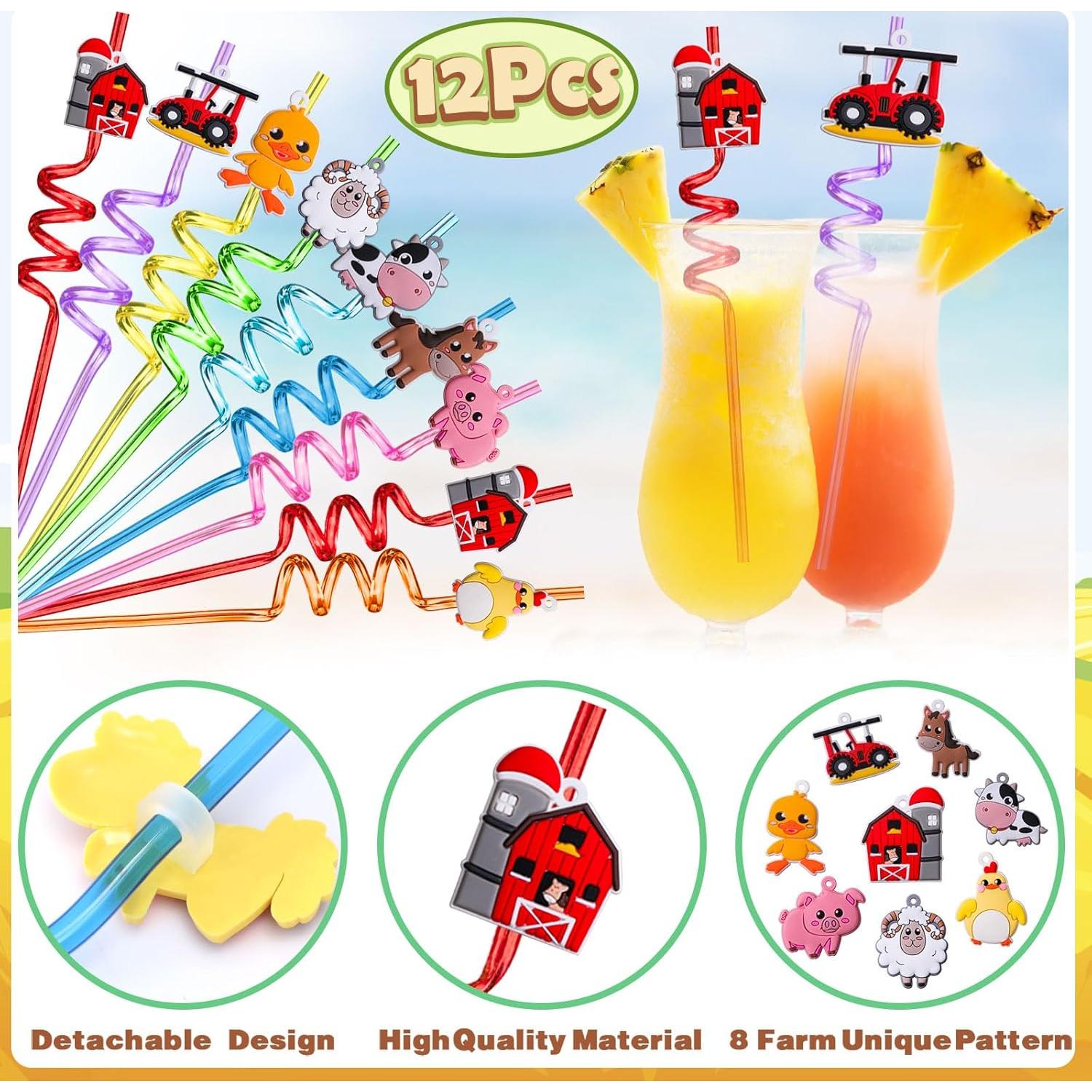 Suministros de Fiesta de Granja Winrayk 98 Piezas para Niños