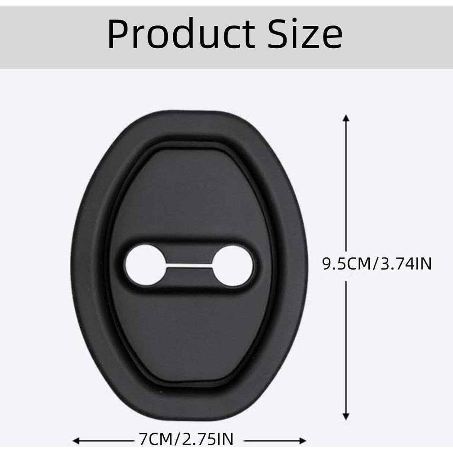 Cubierta de Pestillo de Puerta de Coche Joyeloo Silicona Negra