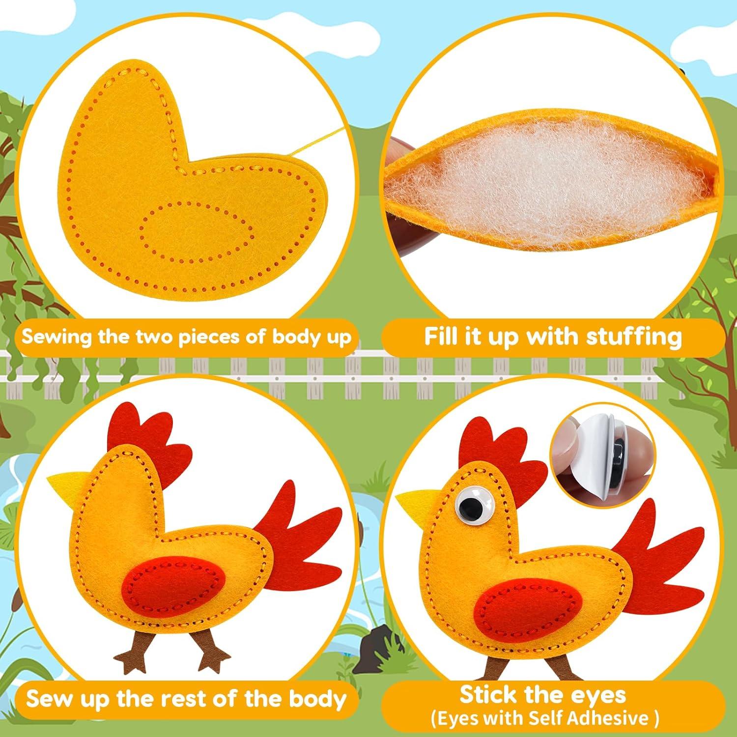 Kit de Costura de Animales OKOOKO - Manualidades DIY para Niños