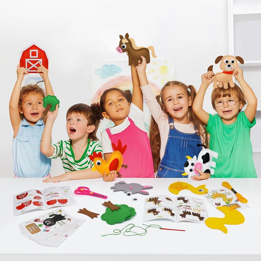 Kit de Costura de Animales OKOOKO - Manualidades DIY para Niños