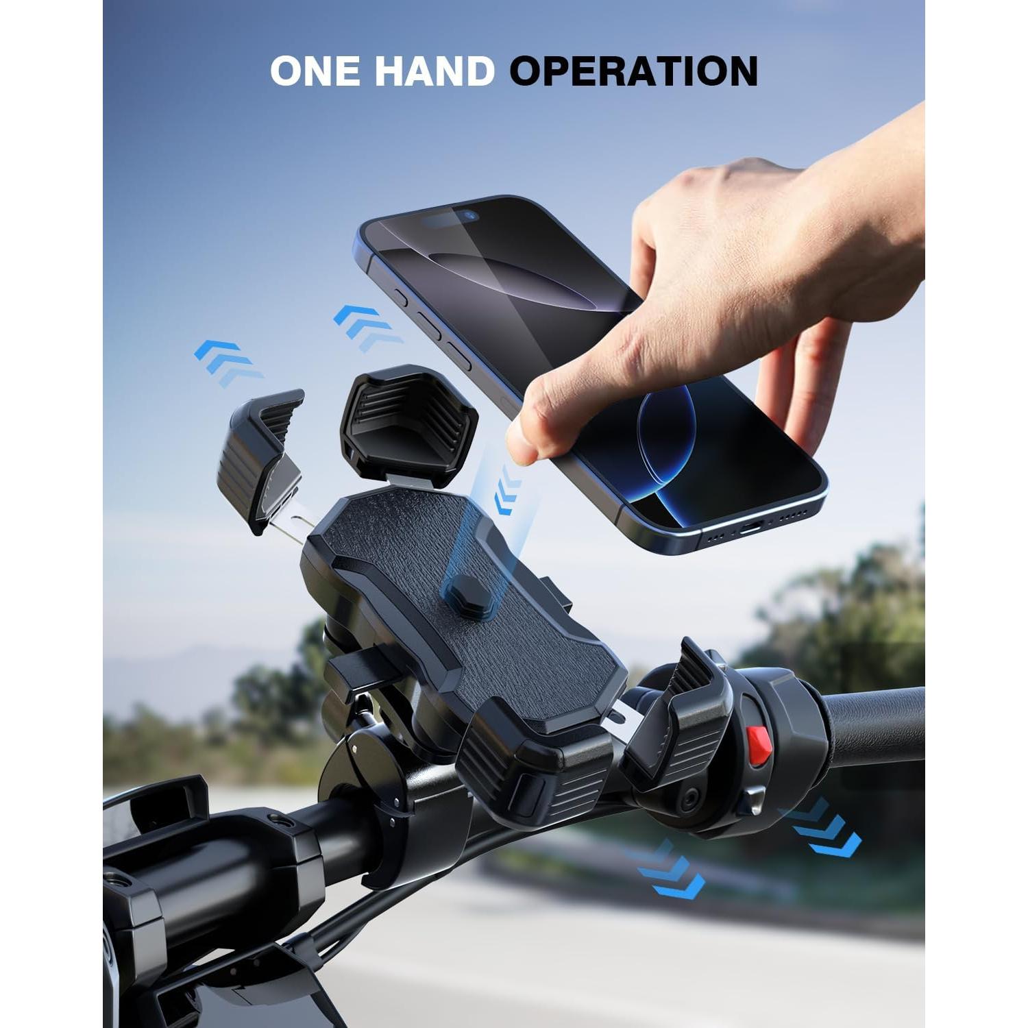 Soporte para Teléfono de Bicicleta Gmaii Antivibración 4-7"