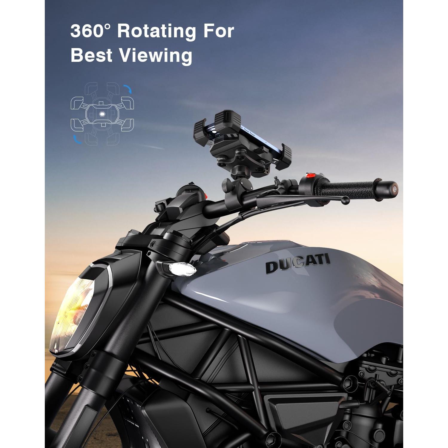 Soporte para Teléfono de Bicicleta Gmaii Antivibración 4-7"