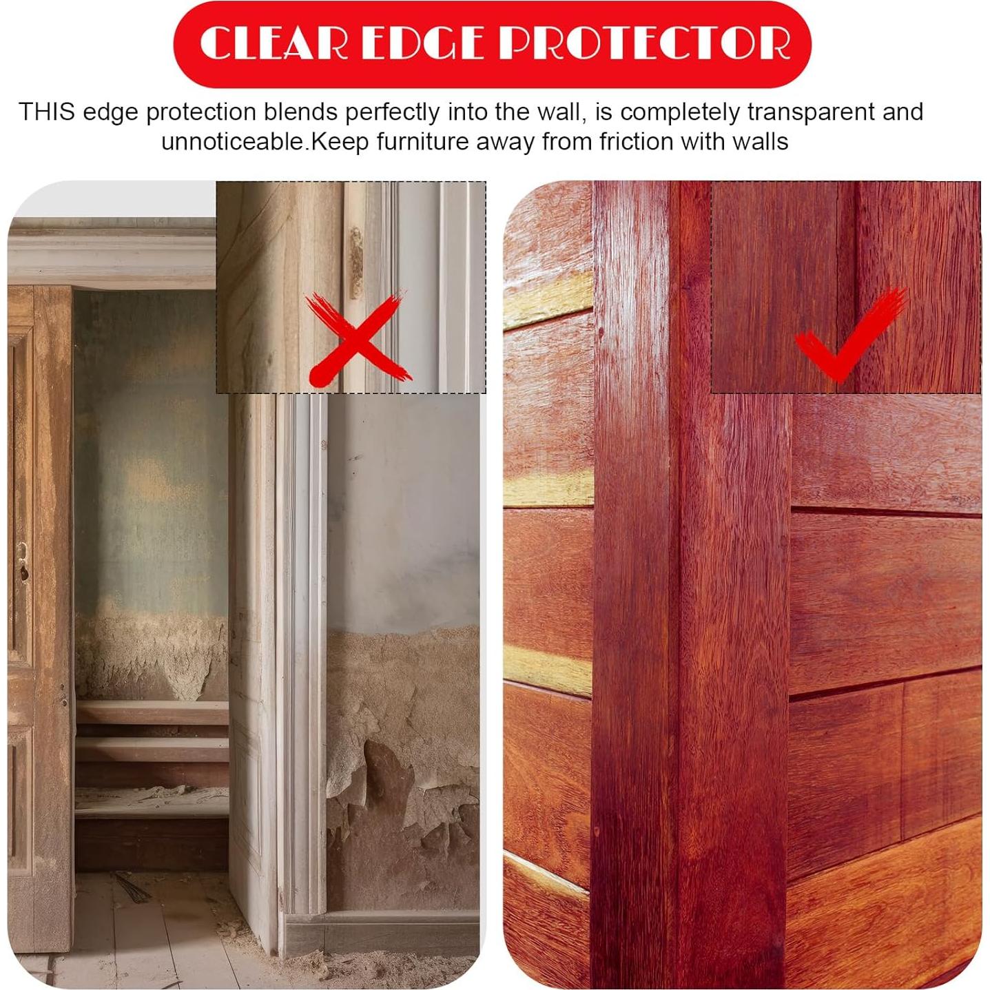 Protector de esquina autoadhesivo Beeveer 80 cm x 3 cm - 5 piezas