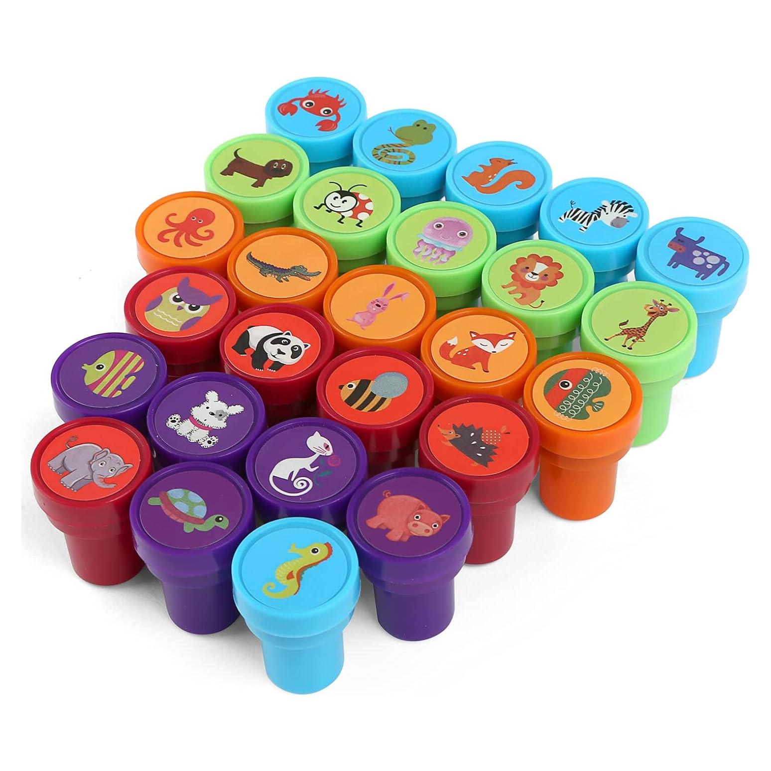 26 Sellos de Animales KESOTO para Niños - Autoentintados