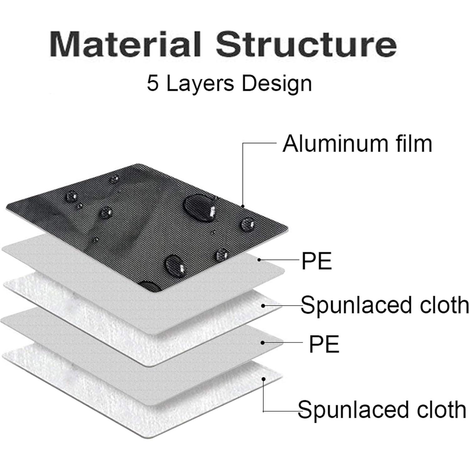 Cubierta de Motocicleta SEAZEN Impermeable 5 Capas 243 cm