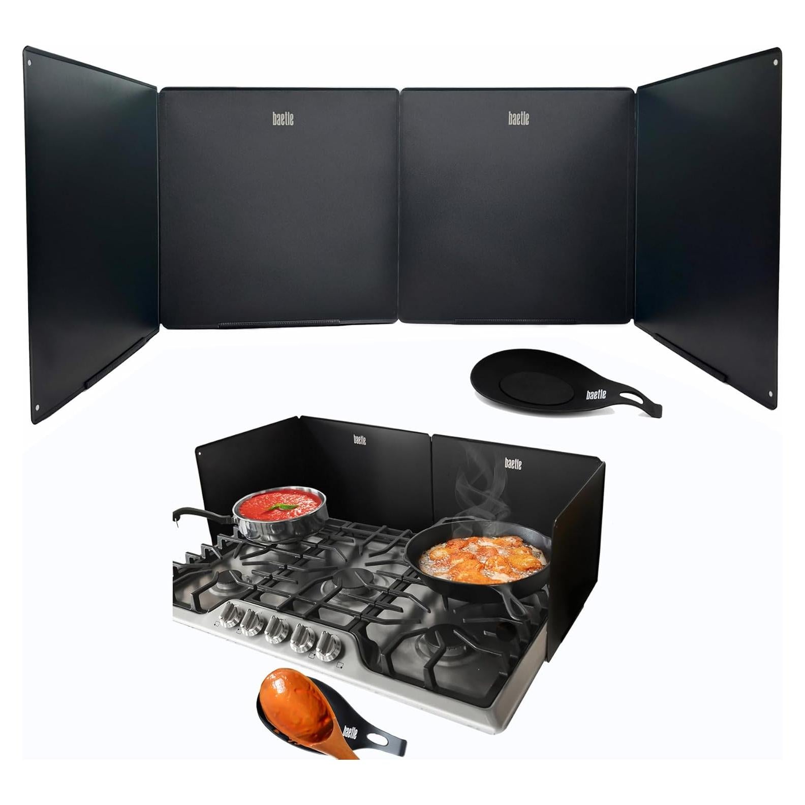 Guardia contra Salpicaduras Baetle Grande 4 Lados Acero Inox