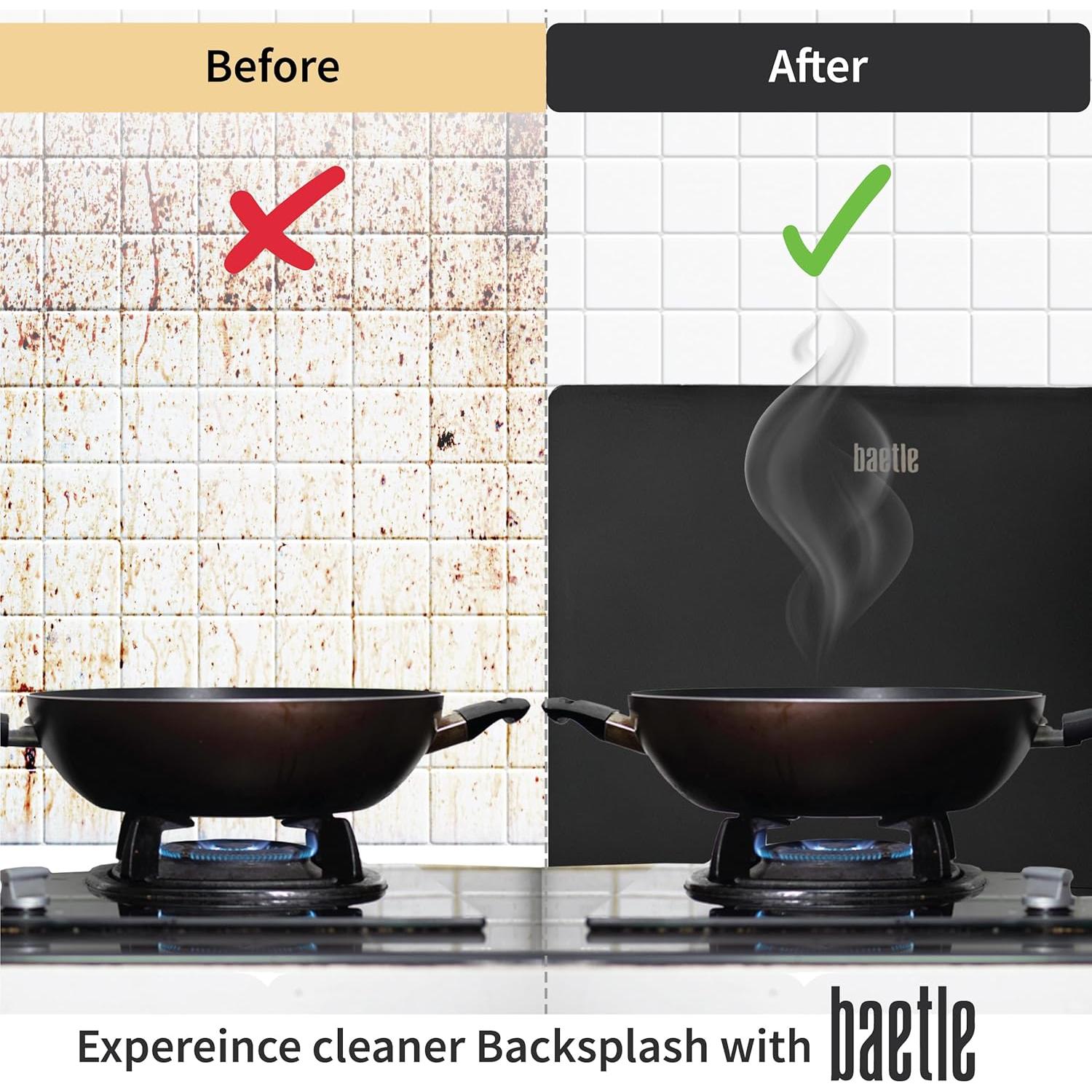 Guardia contra Salpicaduras Baetle Grande 4 Lados Acero Inox