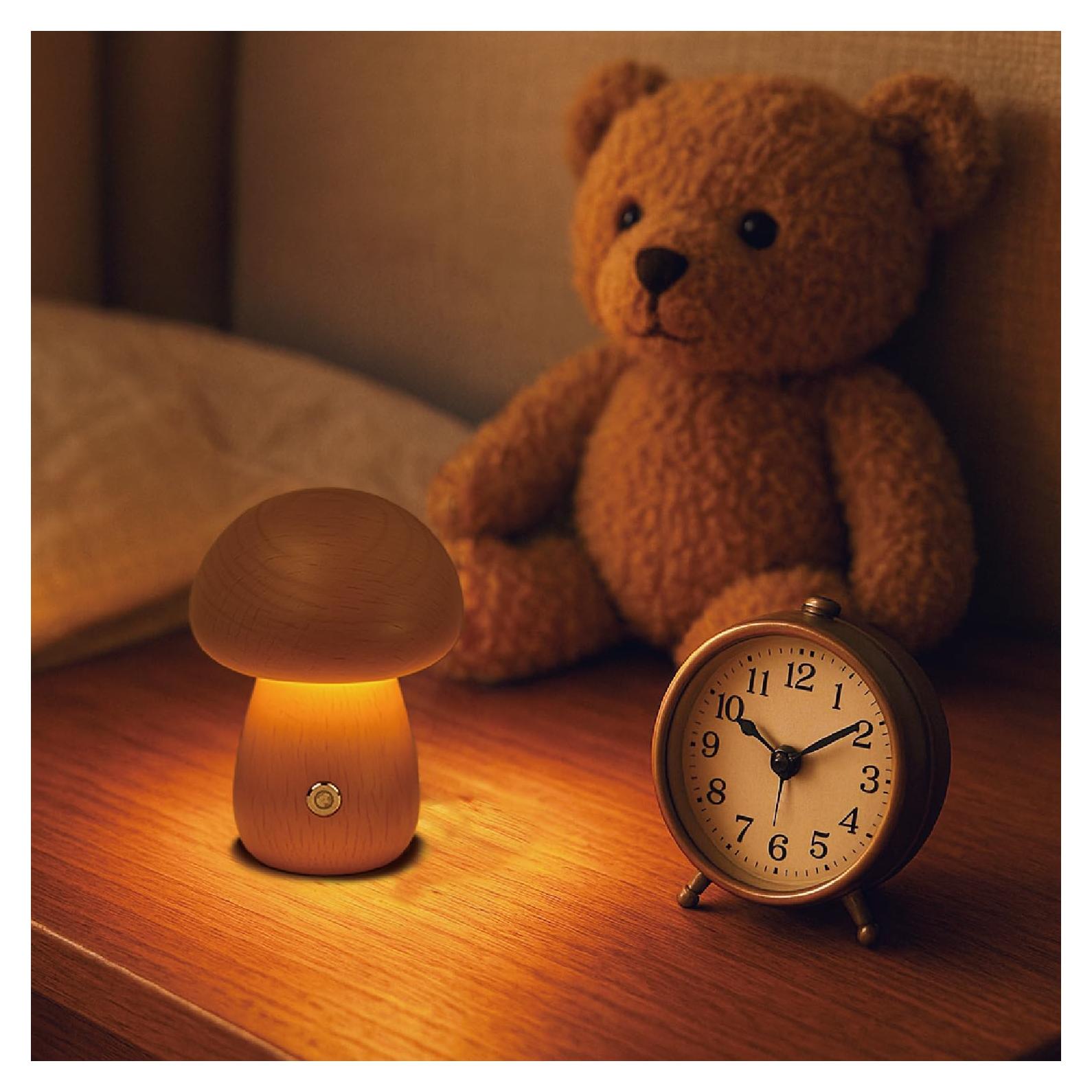 Lámpara de Hongo Recargable SAKSIAPRO 9.9 cm Regulable