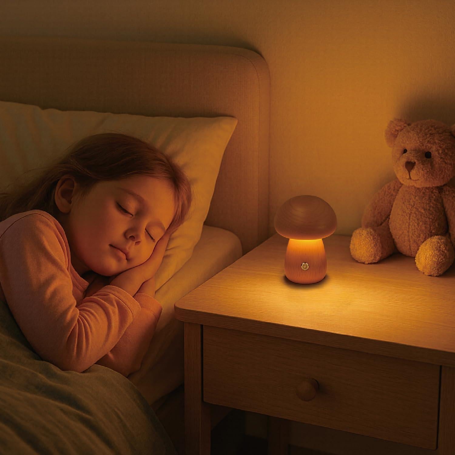 Lámpara de Hongo Recargable SAKSIAPRO 9.9 cm Regulable