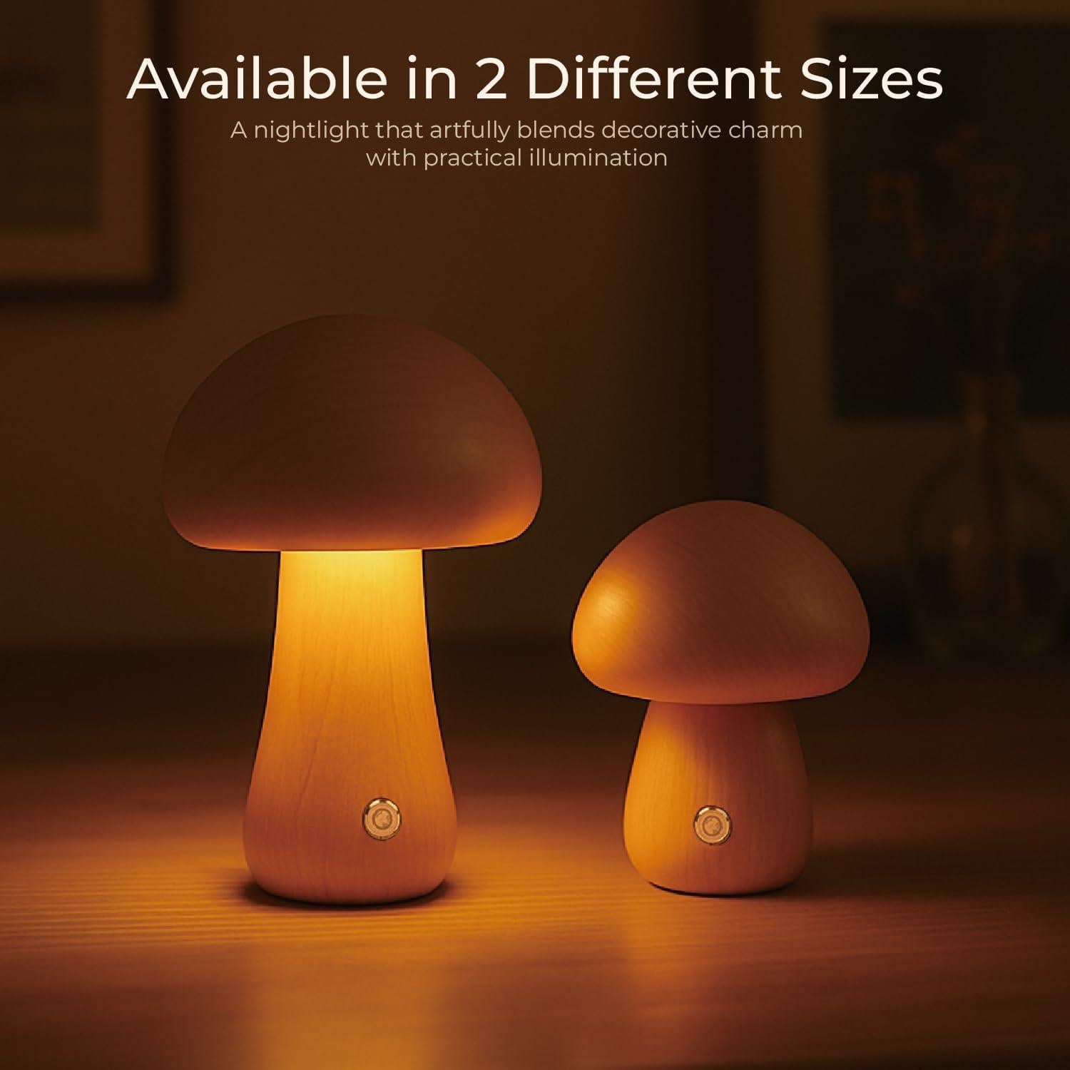 Lámpara de Hongo Recargable SAKSIAPRO 9.9 cm Regulable