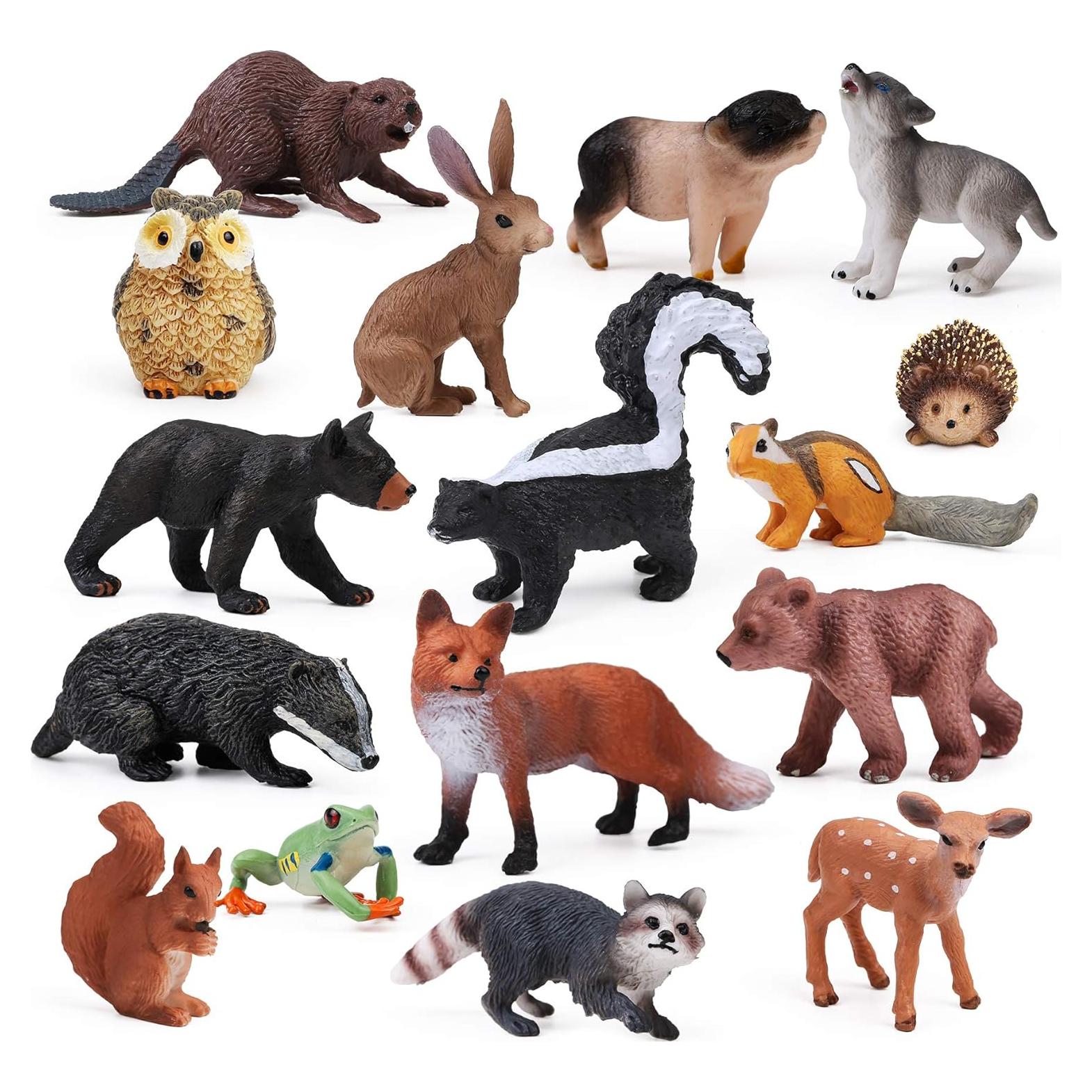 16 Figuras de Animales del Bosque UANDME para Niños