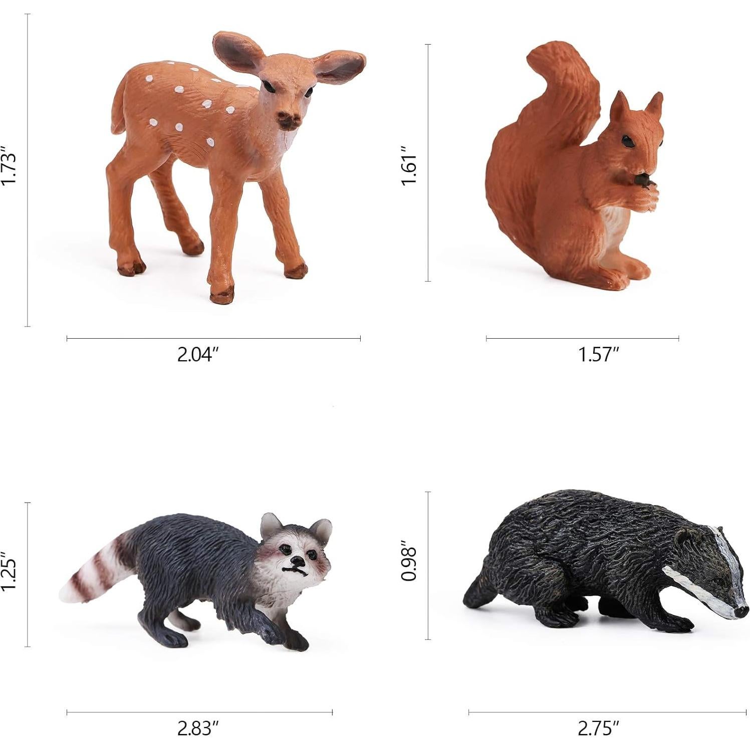 16 Figuras de Animales del Bosque UANDME para Niños