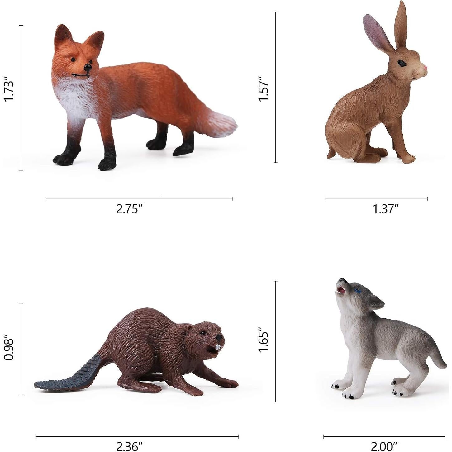 16 Figuras de Animales del Bosque UANDME para Niños