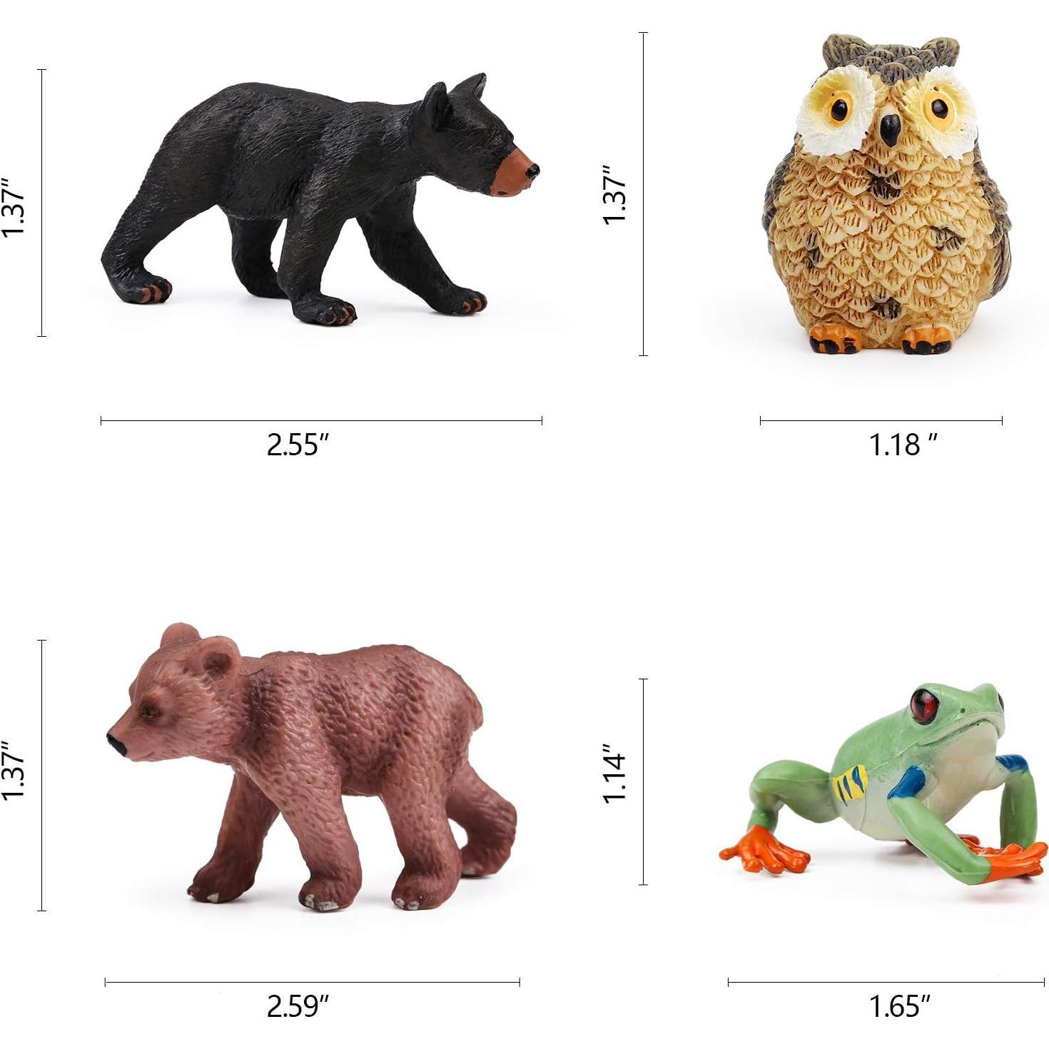 16 Figuras de Animales del Bosque UANDME para Niños