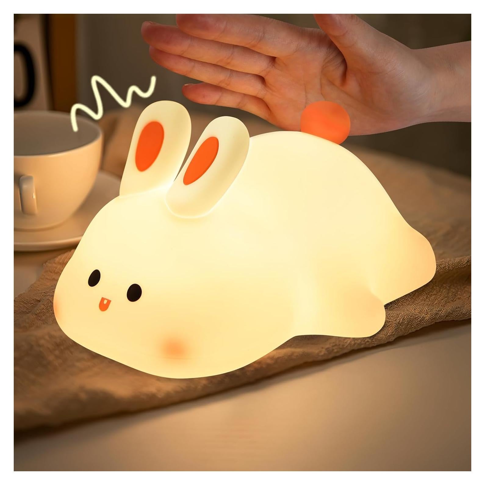 Luz Nocturna Conejo YISUN LED Recargable 3 Niveles Brillo