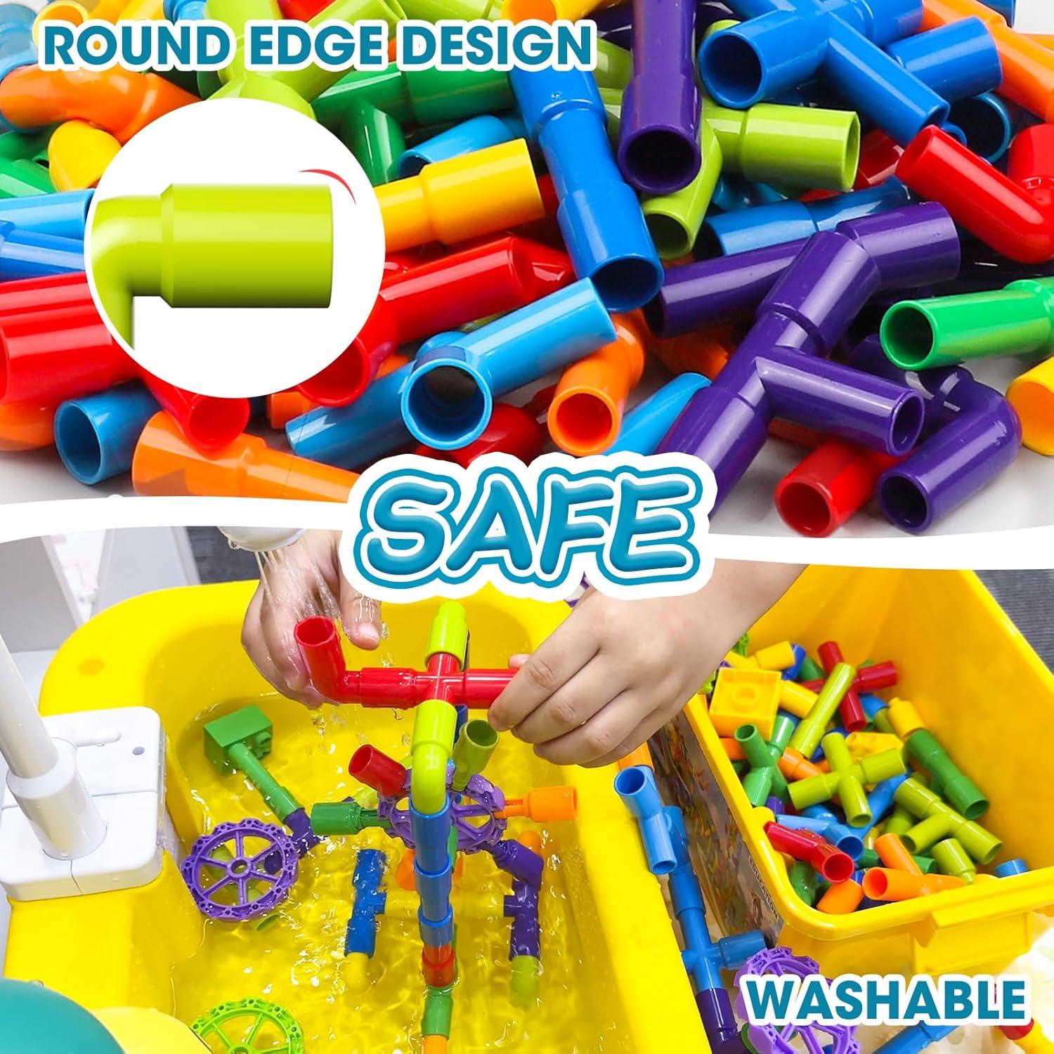 Bloques de Construcción Burgkidz 136 Piezas Juguete STEM 3+