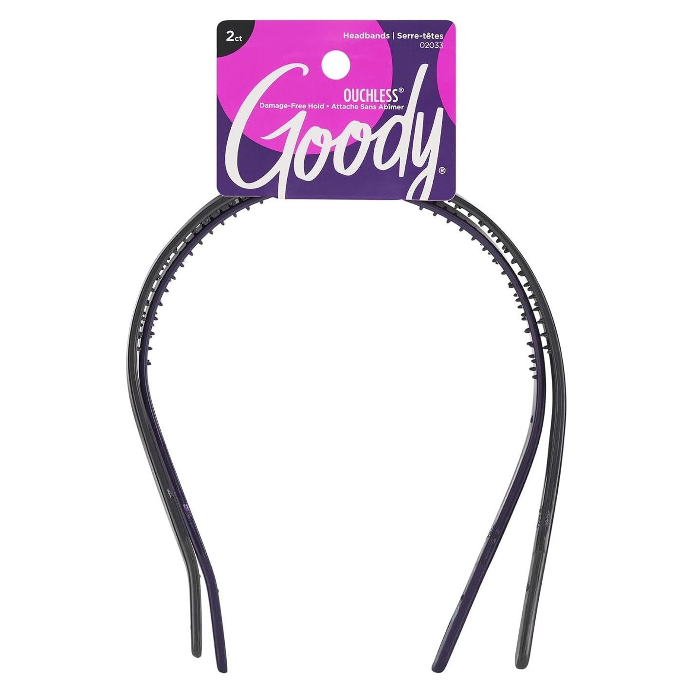 Diadema Goody Ouchless Flex 2 Unidades - Sin Dolor para Cabello