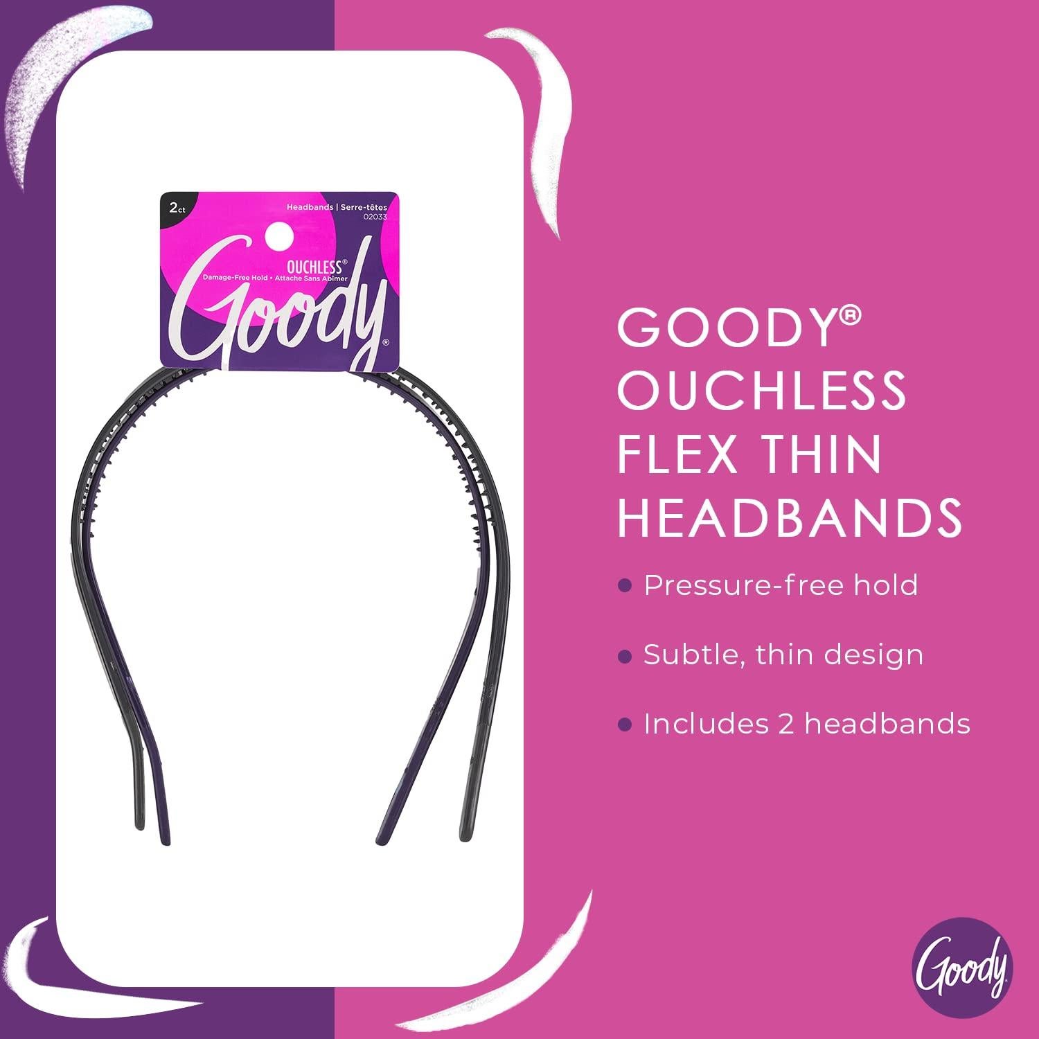 Diadema Goody Ouchless Flex 2 Unidades - Sin Dolor para Cabello