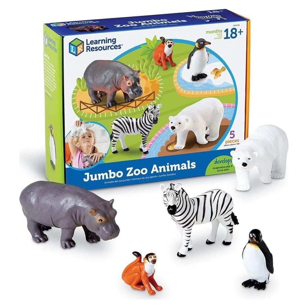 Juguetes de Animales Jumbo Recursos de Aprendizaje 5 Piezas
