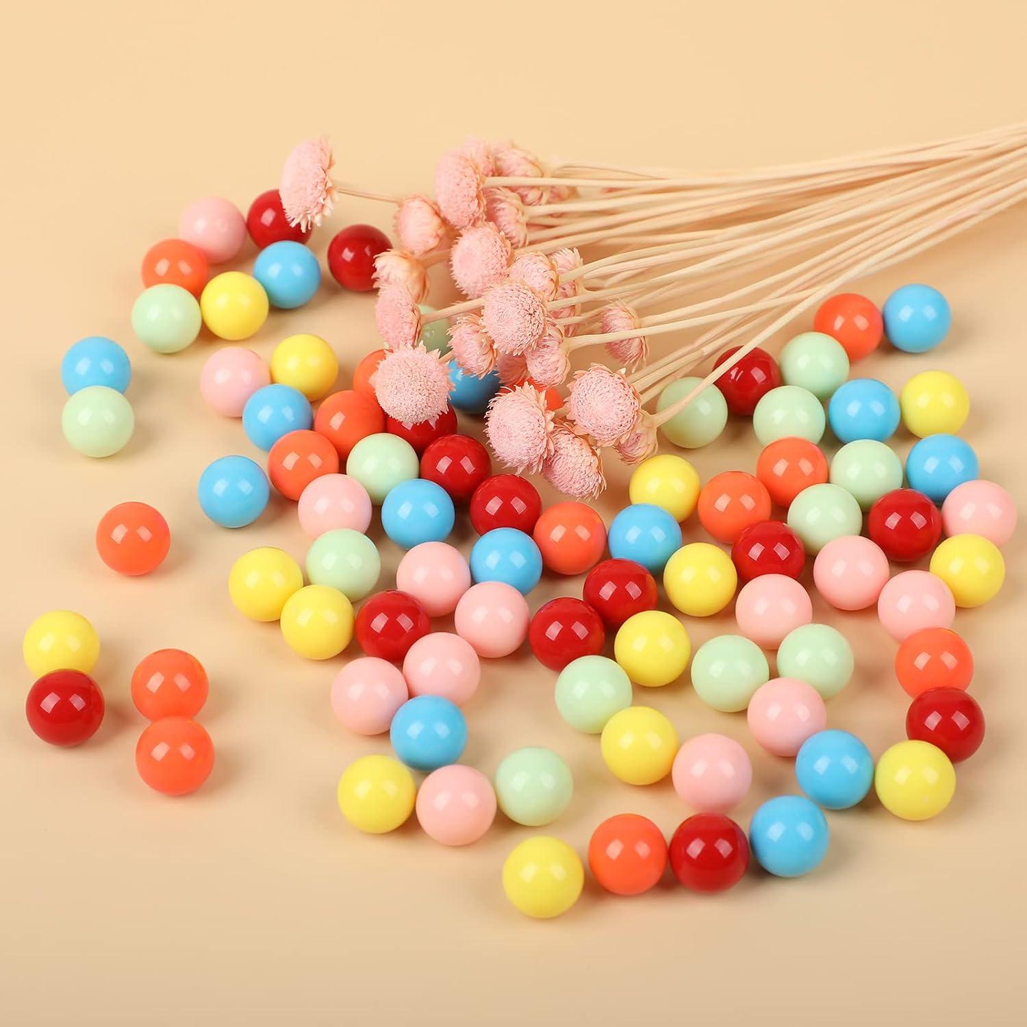 Bolas de Acrílico de Reemplazo Laviesto 12mm 84pcs Multicolores