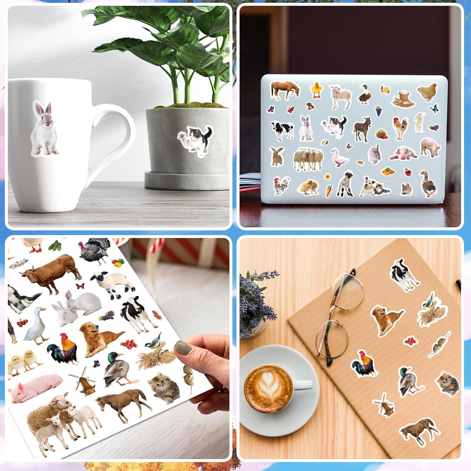 Pegatinas de Animales de Granja Genérico 720 Piezas Decorativas