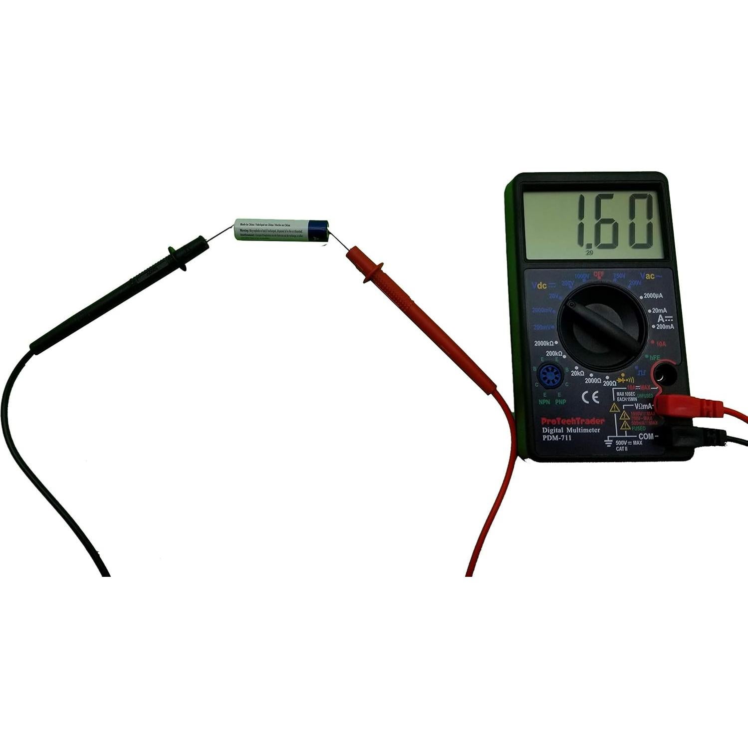 Multímetro Digital ProTechTrader PDM711 Pantalla Grande 10A