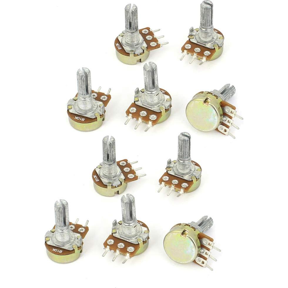 20 Potenciómetros WH148 B1K HiLetgo 1K Ohm 15mm Eje