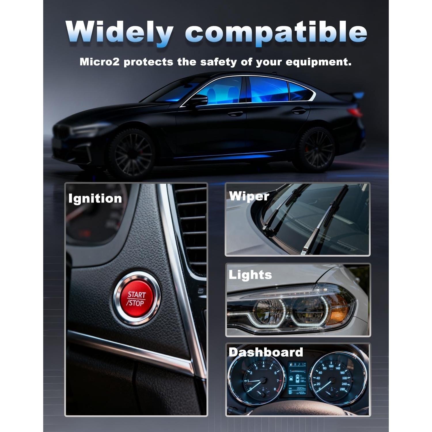 Kit de Fusibles Micro 2 Riseuvo 126pcs para Coche y RV