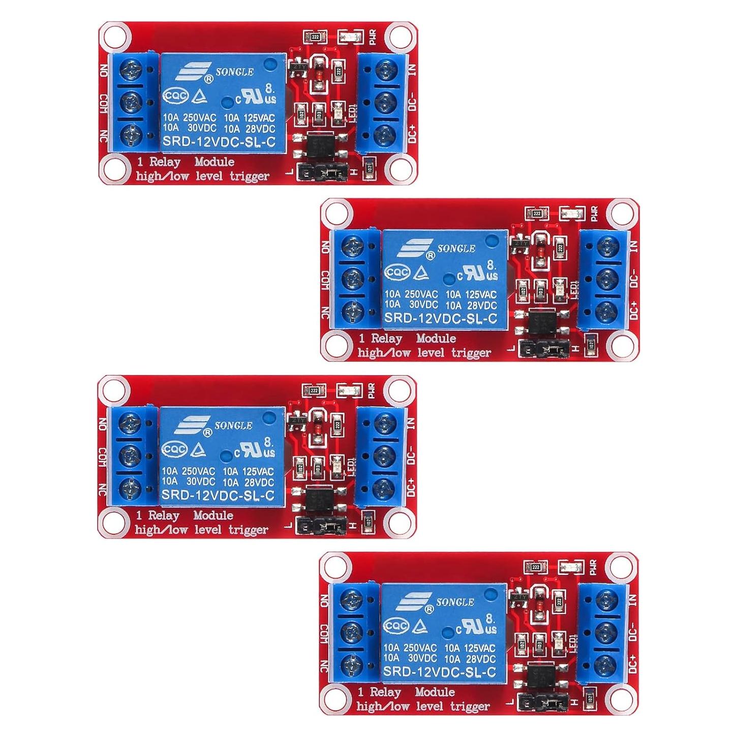 Módulo de Relé 12V AEDIKO 1 Canal con Aislamiento Optoacoplador