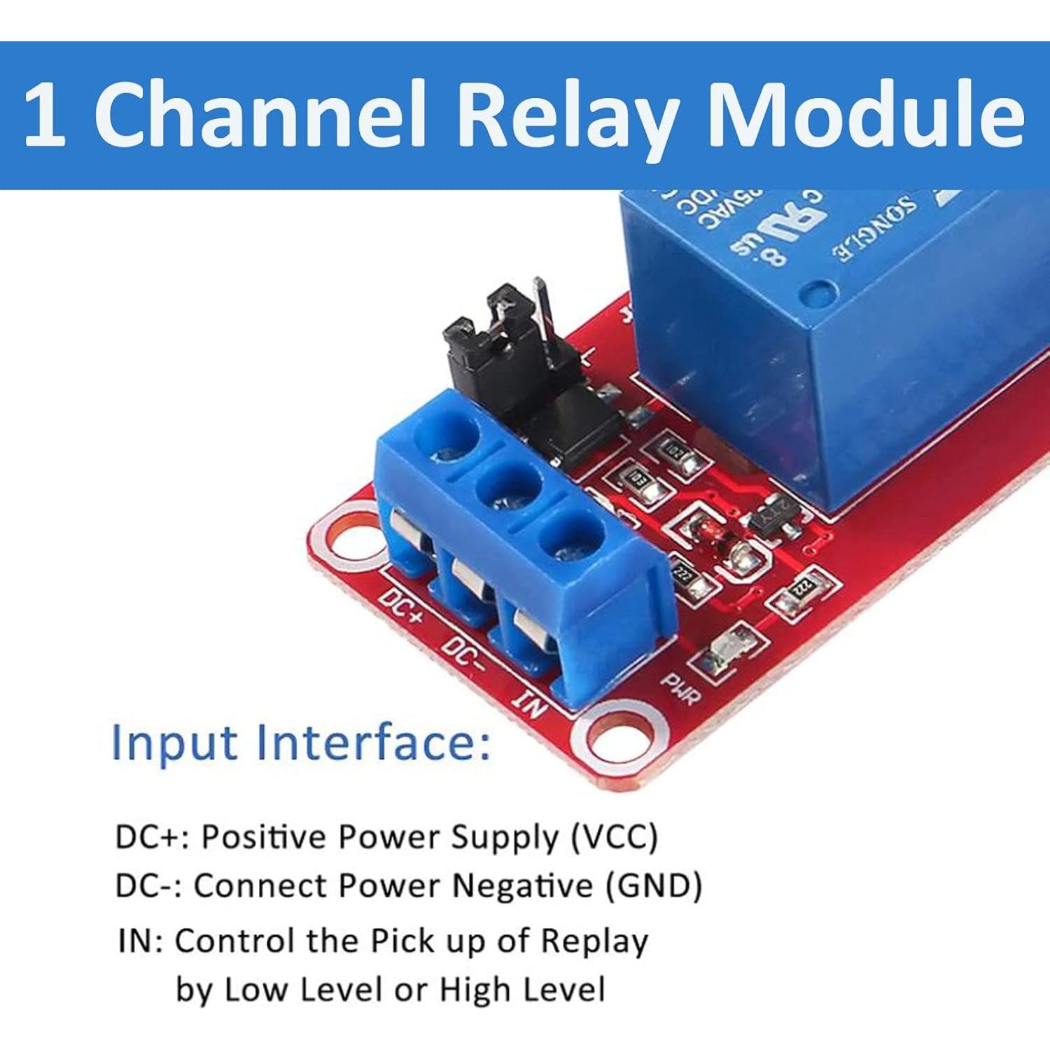 Módulo de Relé 12V AEDIKO 1 Canal con Aislamiento Optoacoplador