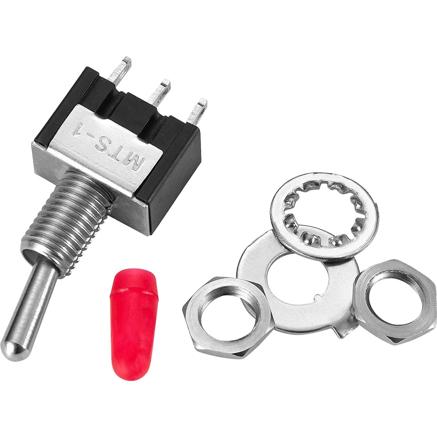 Interruptor de Palanca VONVOFF SPST Pre-cableado 3A 250VAC Negro