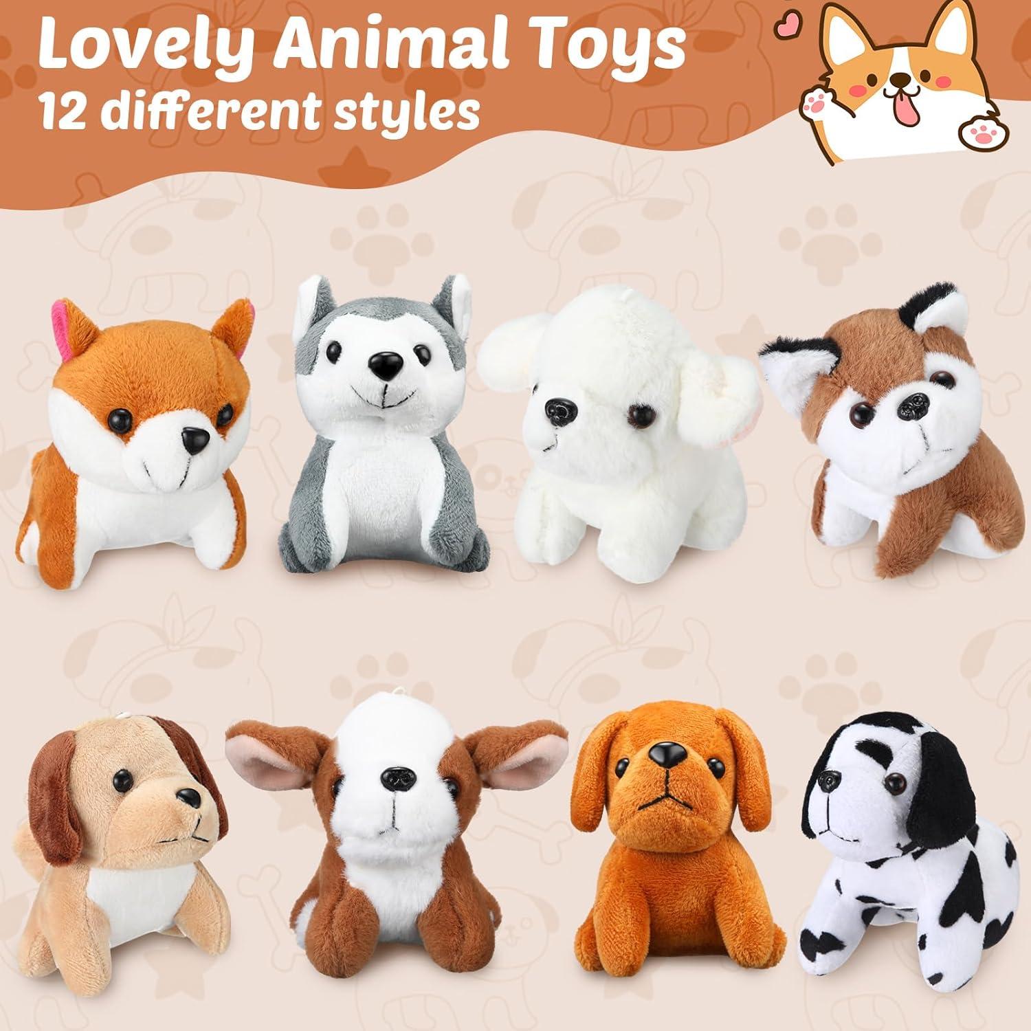 Conjunto de 36 Mini Animales de Peluche Arrowbash Elegante