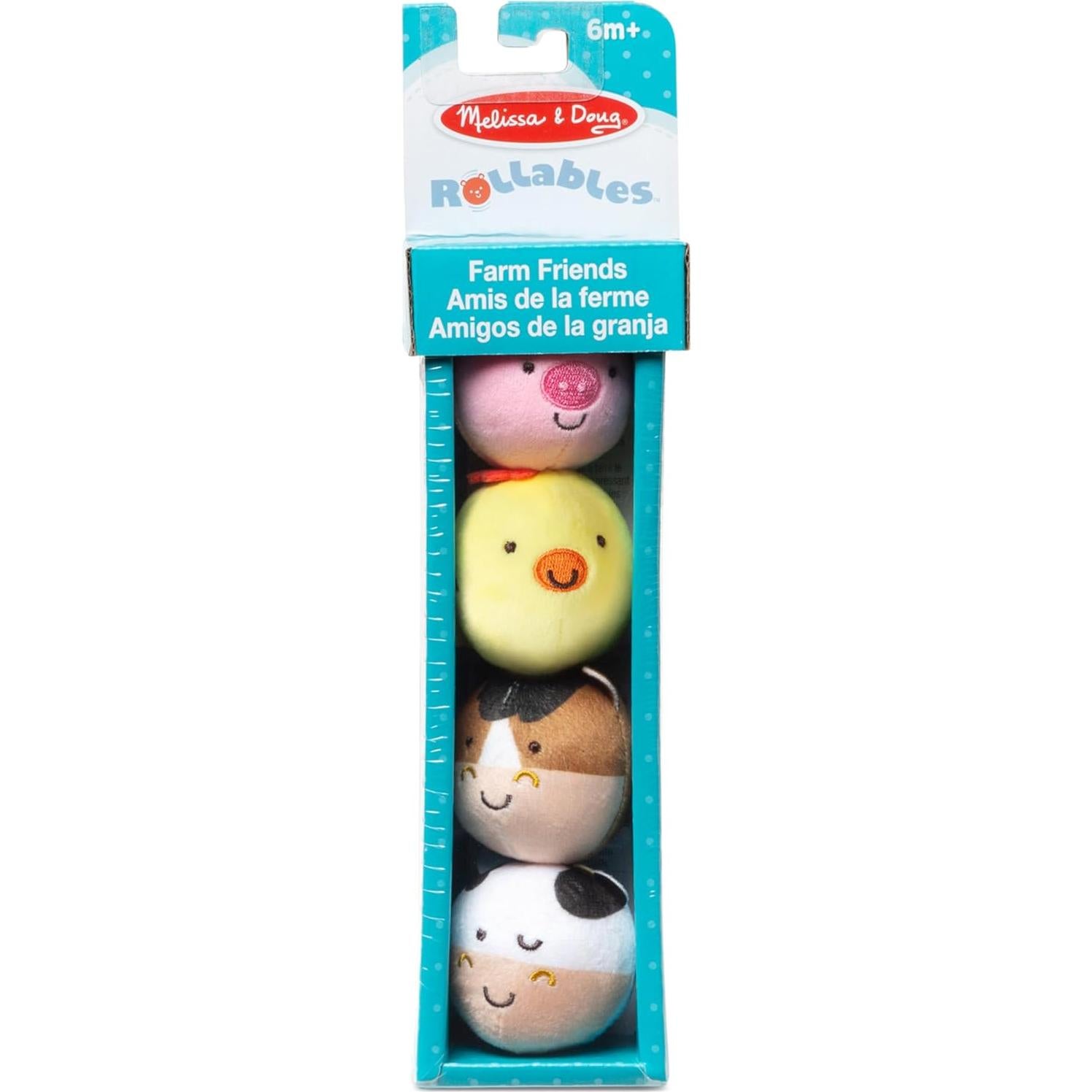 Melissa & Doug Rollables Animales de Granja 4 Piezas