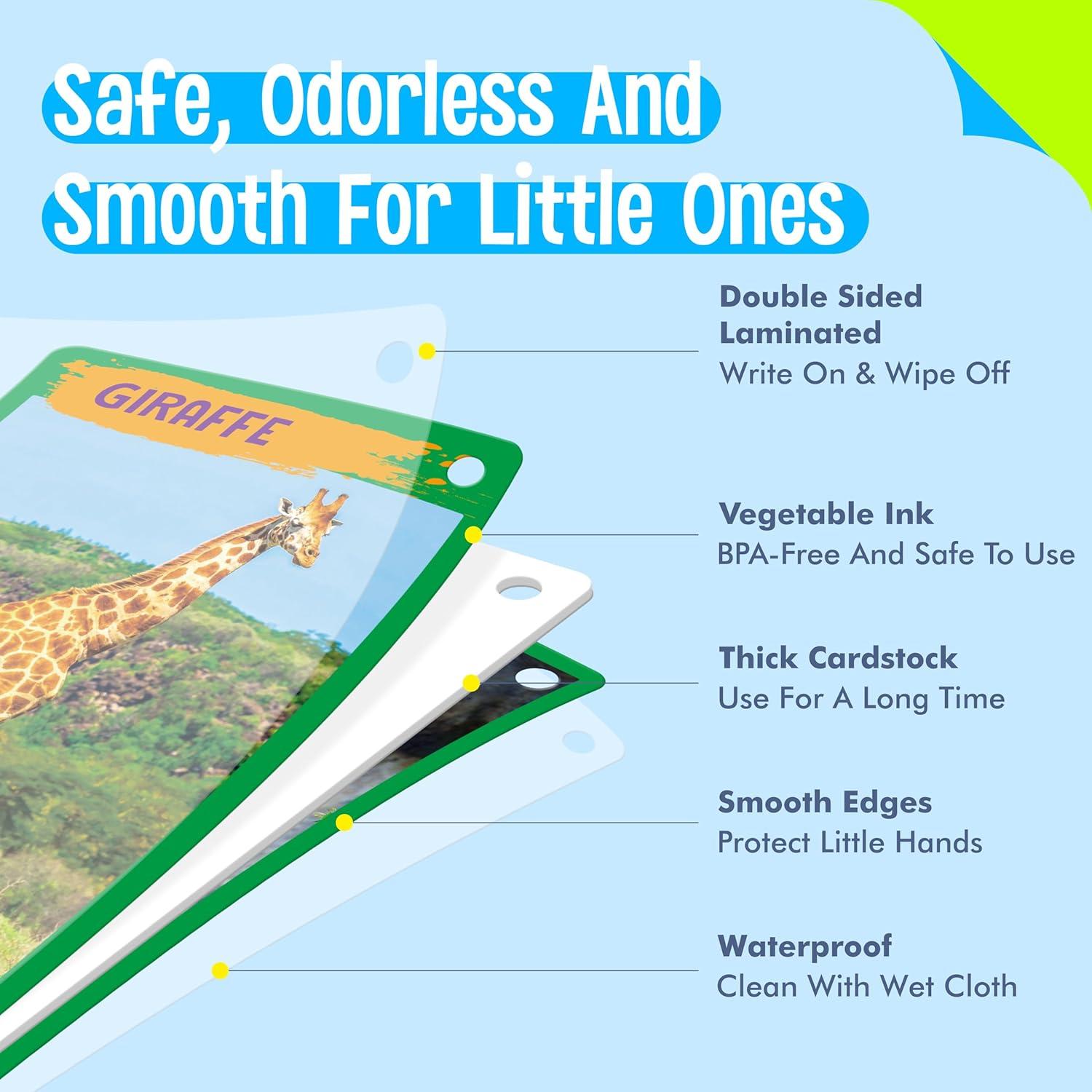 Tarjetas Didácticas de Animales 60PCS SpriteGru