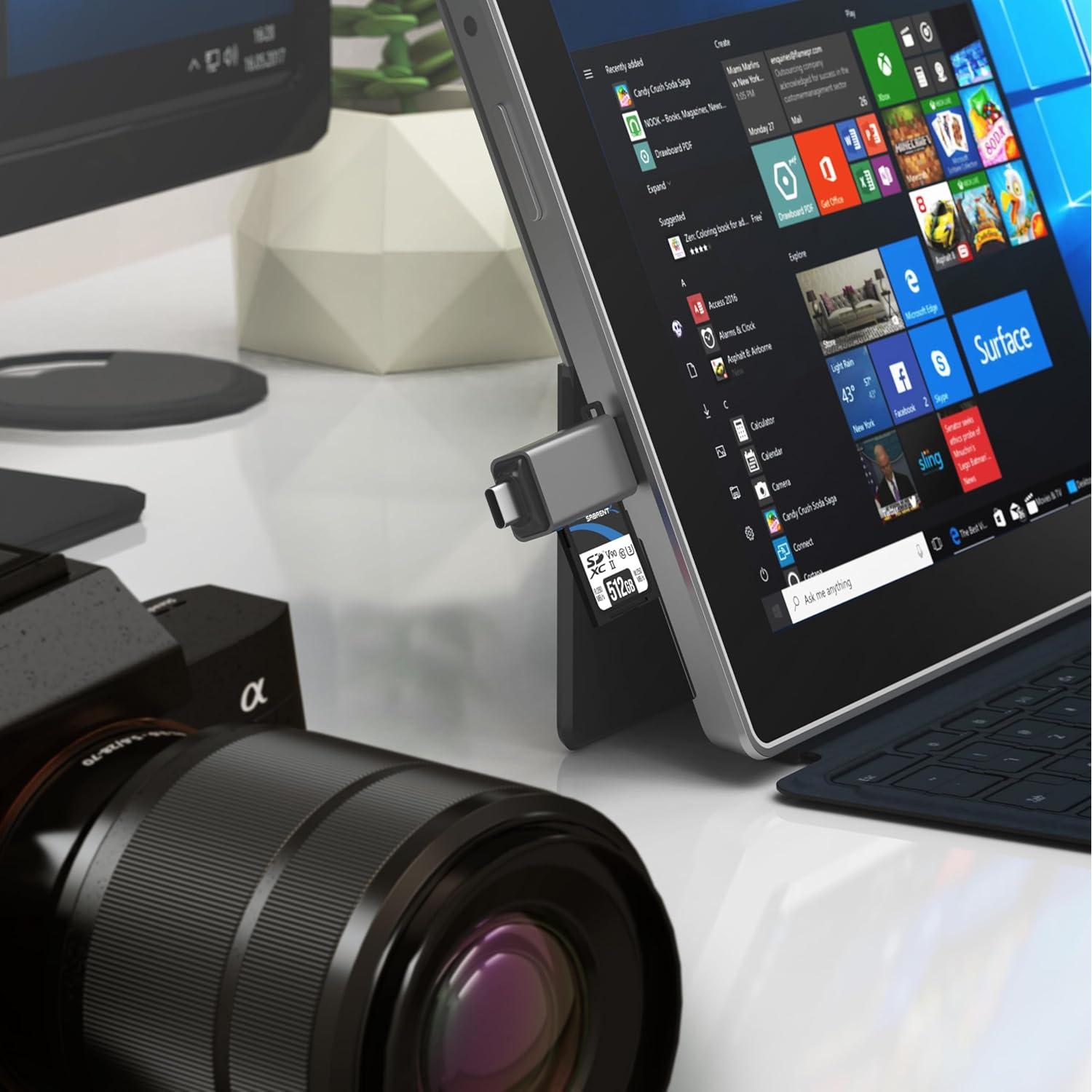 Lector de Tarjetas SD USB 3.0 Sabrent CR-BCA2 Doble Ranura