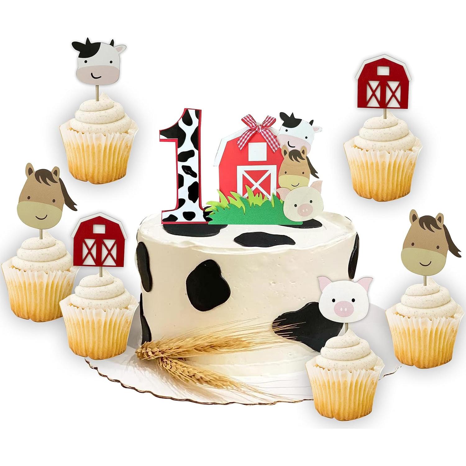 Decoración Fiesta Cumpleaños Granja - Adorno Animales