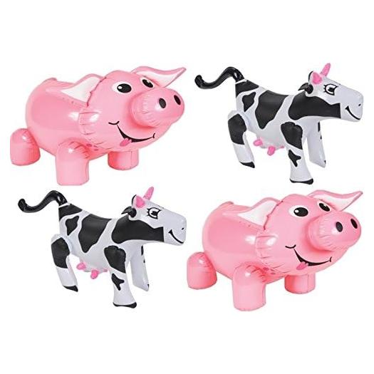 Inflables de Animales de Granja HAPPY DEALS - 4 Piezas