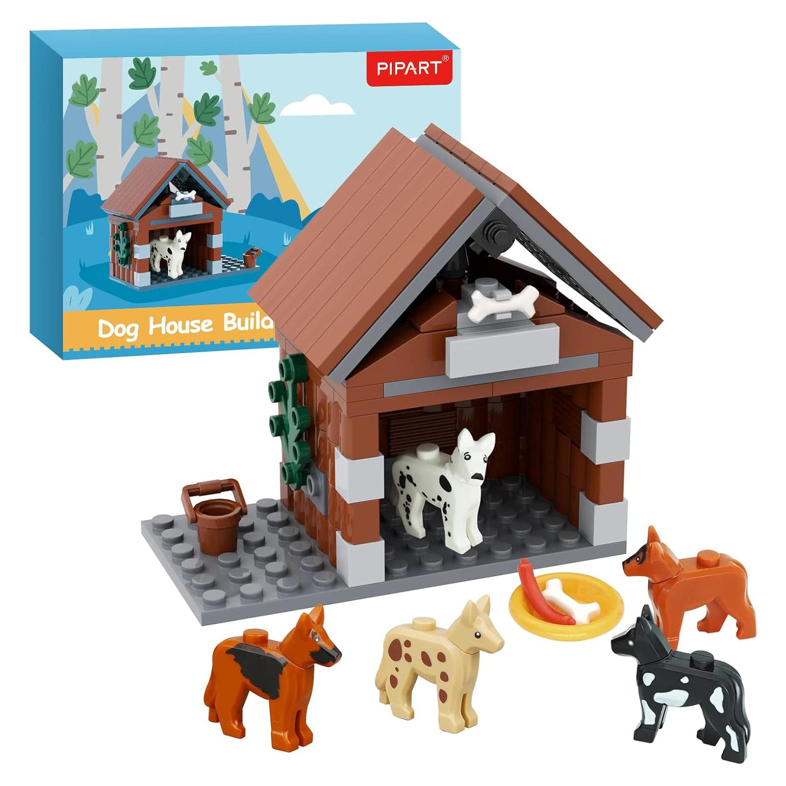 Juego de Bloques de Construcción Casa para Perros PIPART 109 Piezas